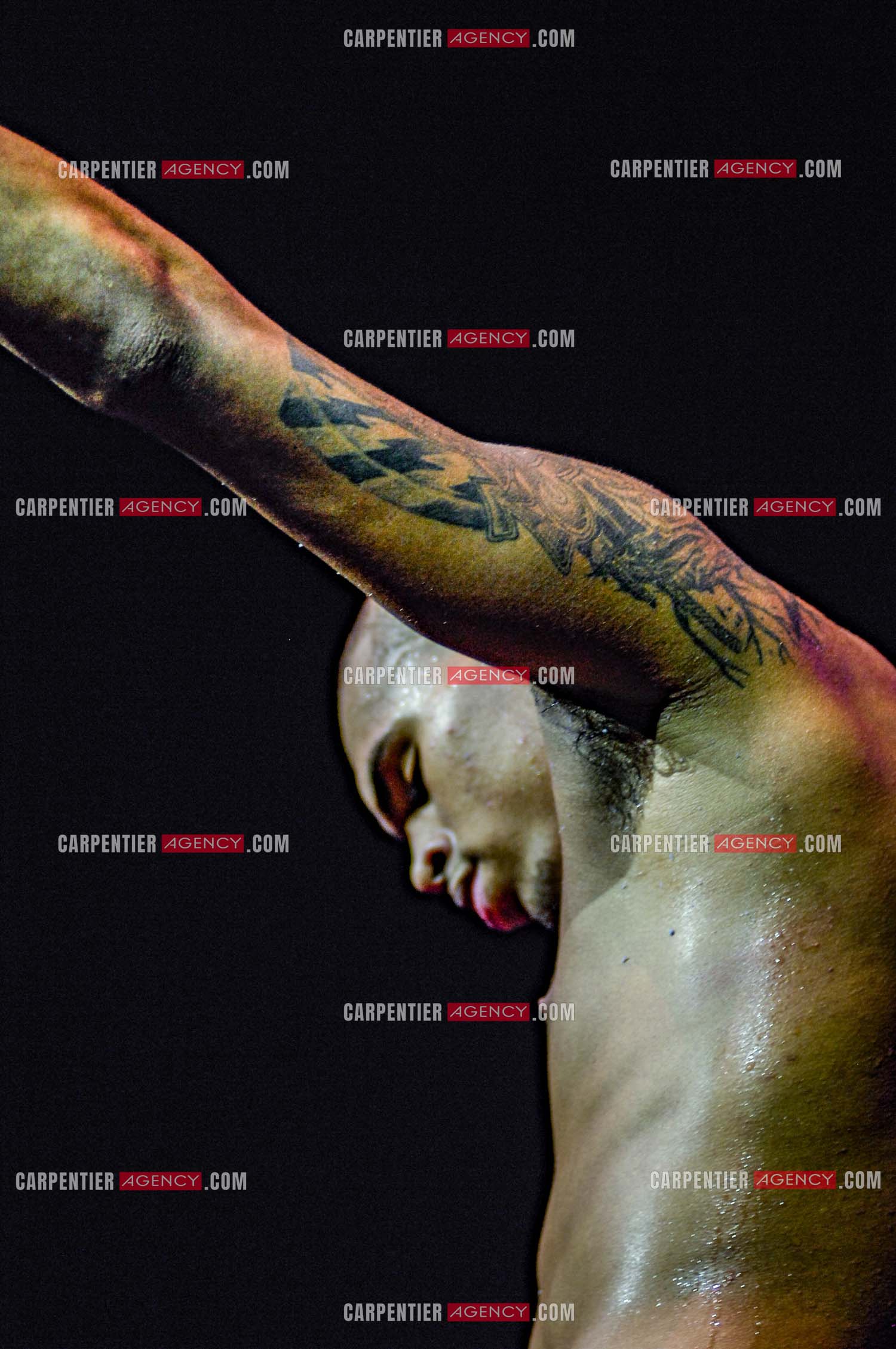 Le rappeur Chris Brown en concert au Zénith de Paris en 2008.  ( Exclusif )