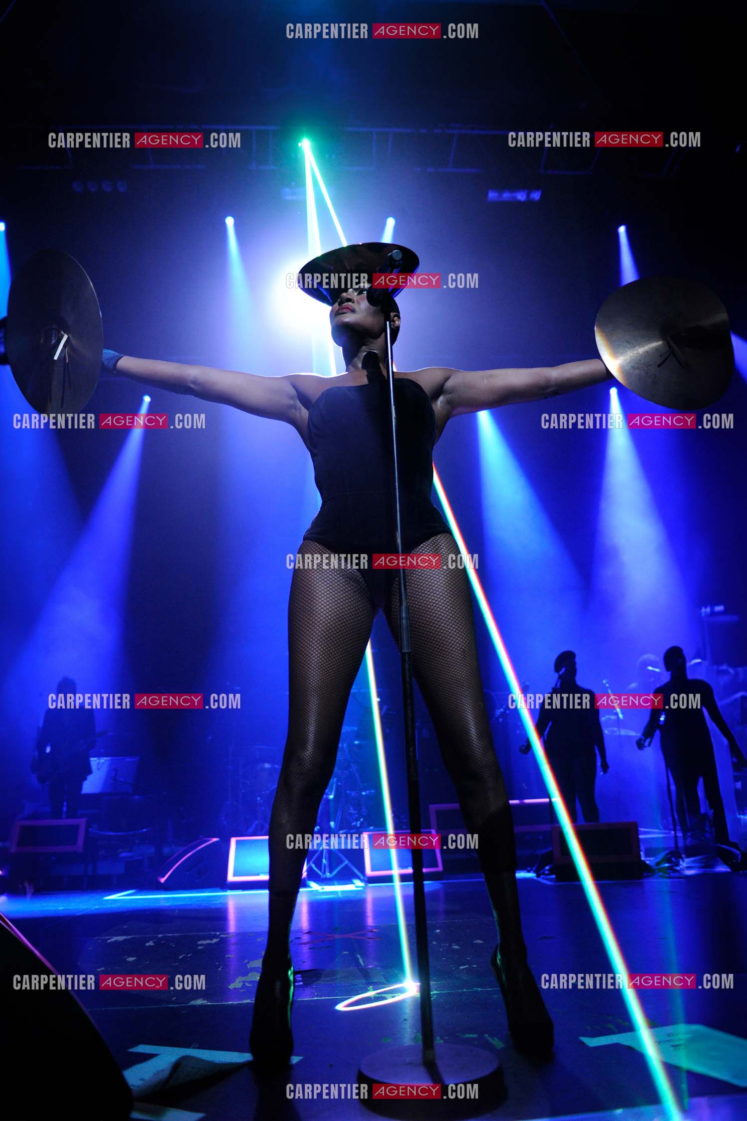 La chanteuse Grace Jones en concert à Bruxelles le 16 mars 2009.  ( Exclusif )