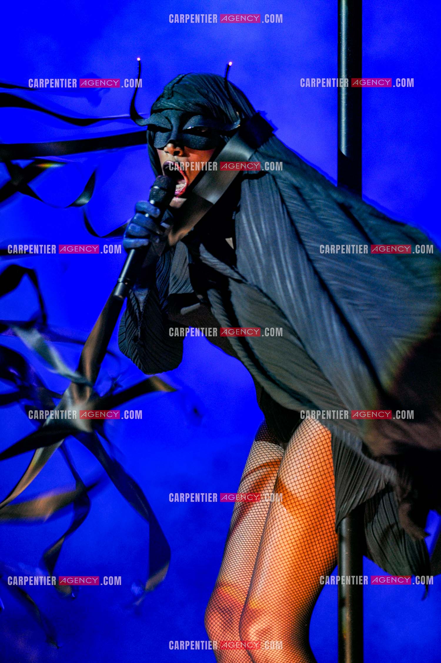 La chanteuse Grace Jones en concert au Grand Rex à Paris le 23 mars 2009.  ( Exclusif )