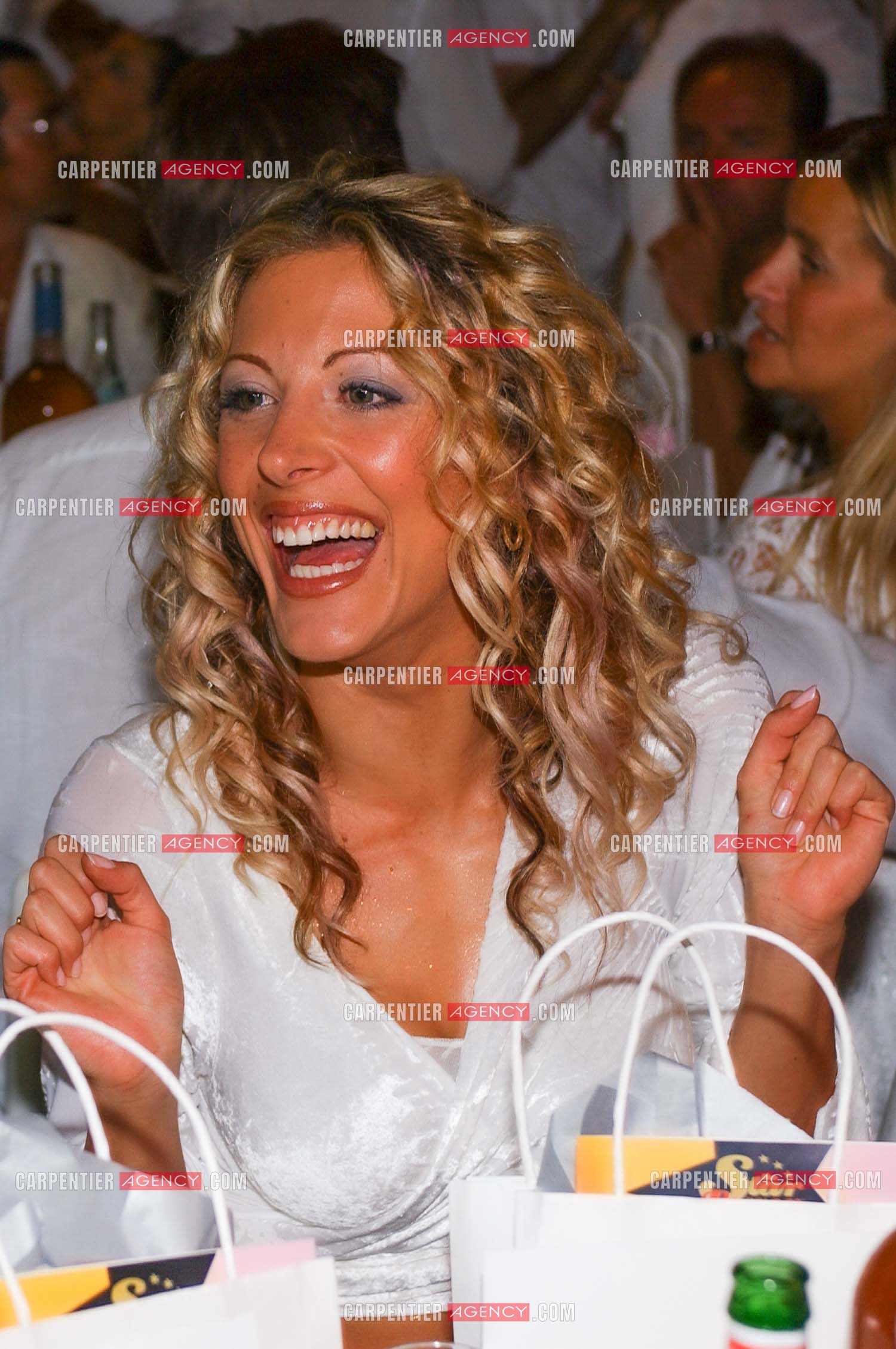 Loana Petrucciani dit Loana invitée a la soirée blanche au moulin de Ramatuelle en 2005.    ( Exclusif )