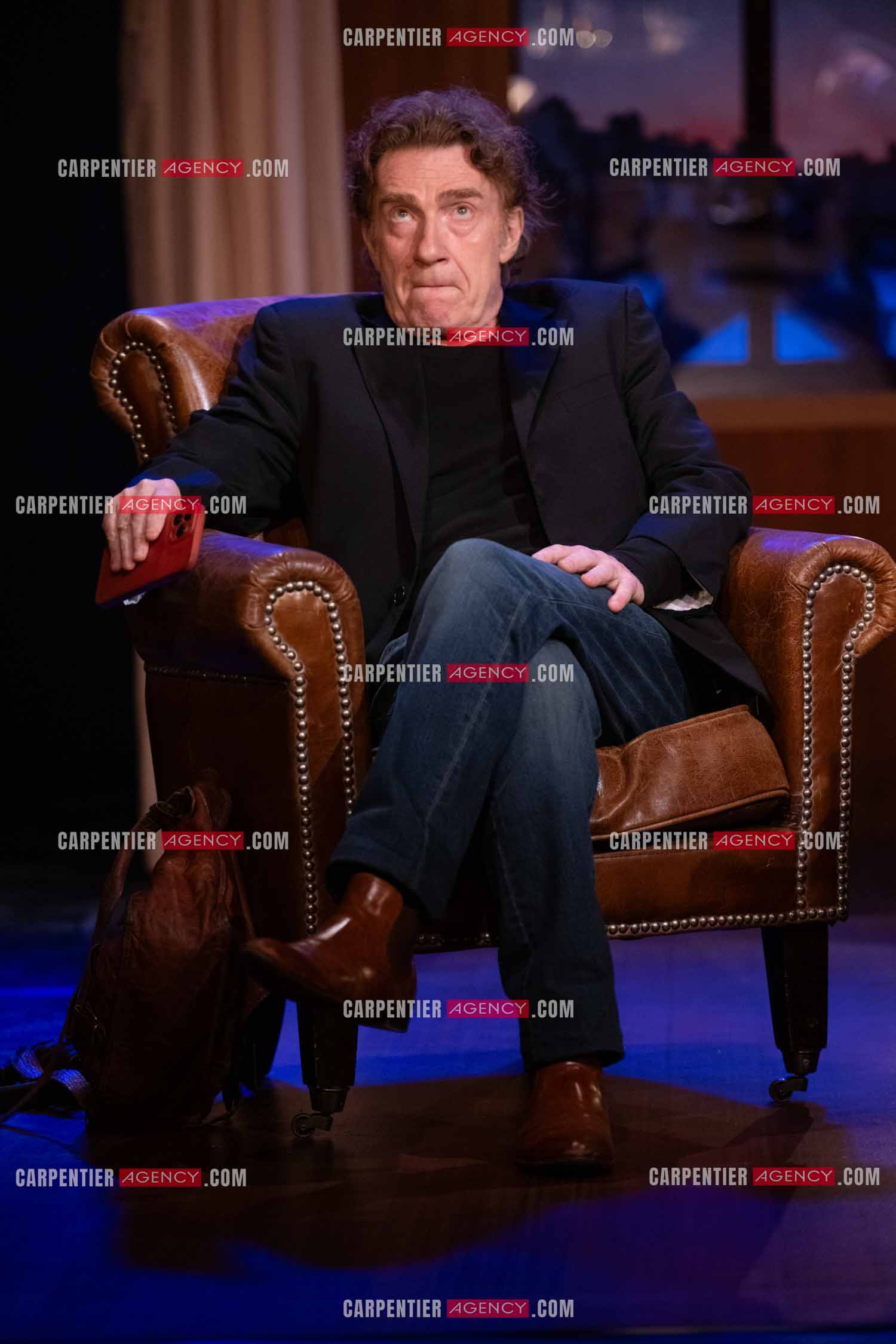 Actuellement à l'affiche au Festival d'Avignon, la pièce “UNE HEURE À T'ATTENDRE“ au théâtre du Chêne Noir à Avignon, l'acteur Thierry Frémont.  ( Exclusif )