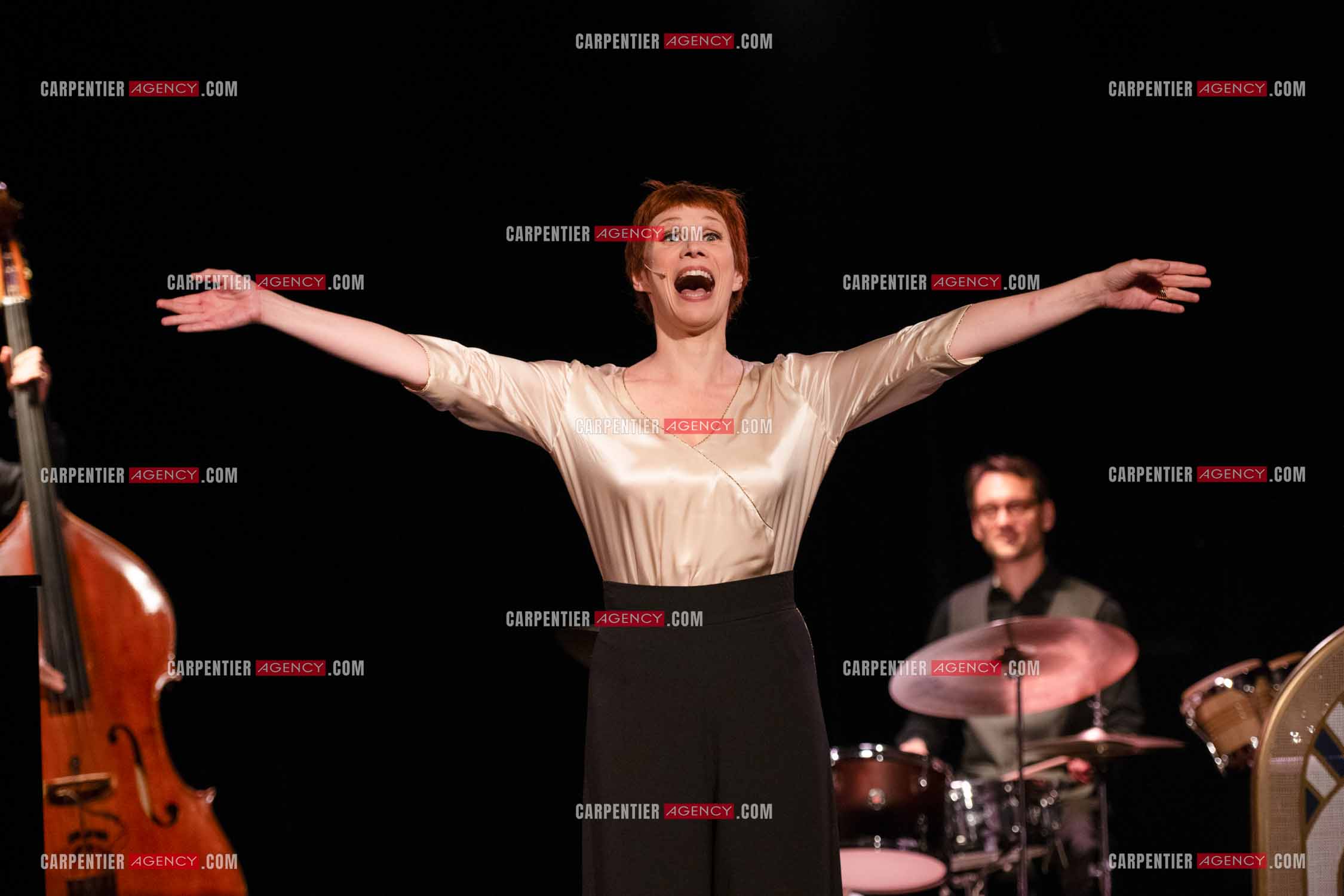 Spectacle musical racontant la vie de Monsieur Cole Porter. La chanteuse Isabelle Georges dans le rôle d'une Linda accompagnée d'un trio jazzy ( piano, contrebasse et batterie ).  ( Exclusif )