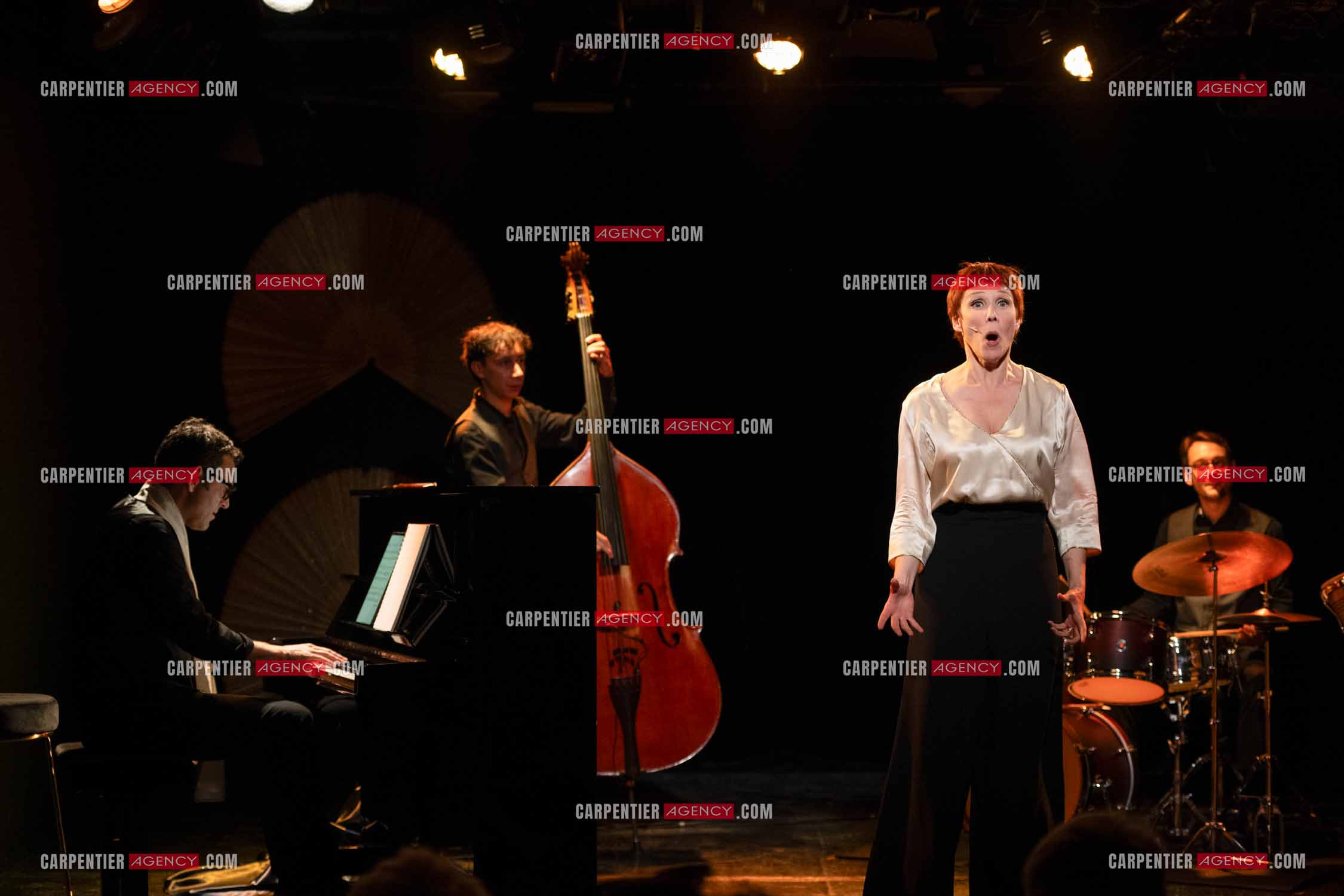 Spectacle musical racontant la vie de Monsieur Cole Porter. La chanteuse Isabelle Georges dans le rôle d'une Linda accompagnée d'un trio jazzy ( piano, contrebasse et batterie ).  ( Exclusif )