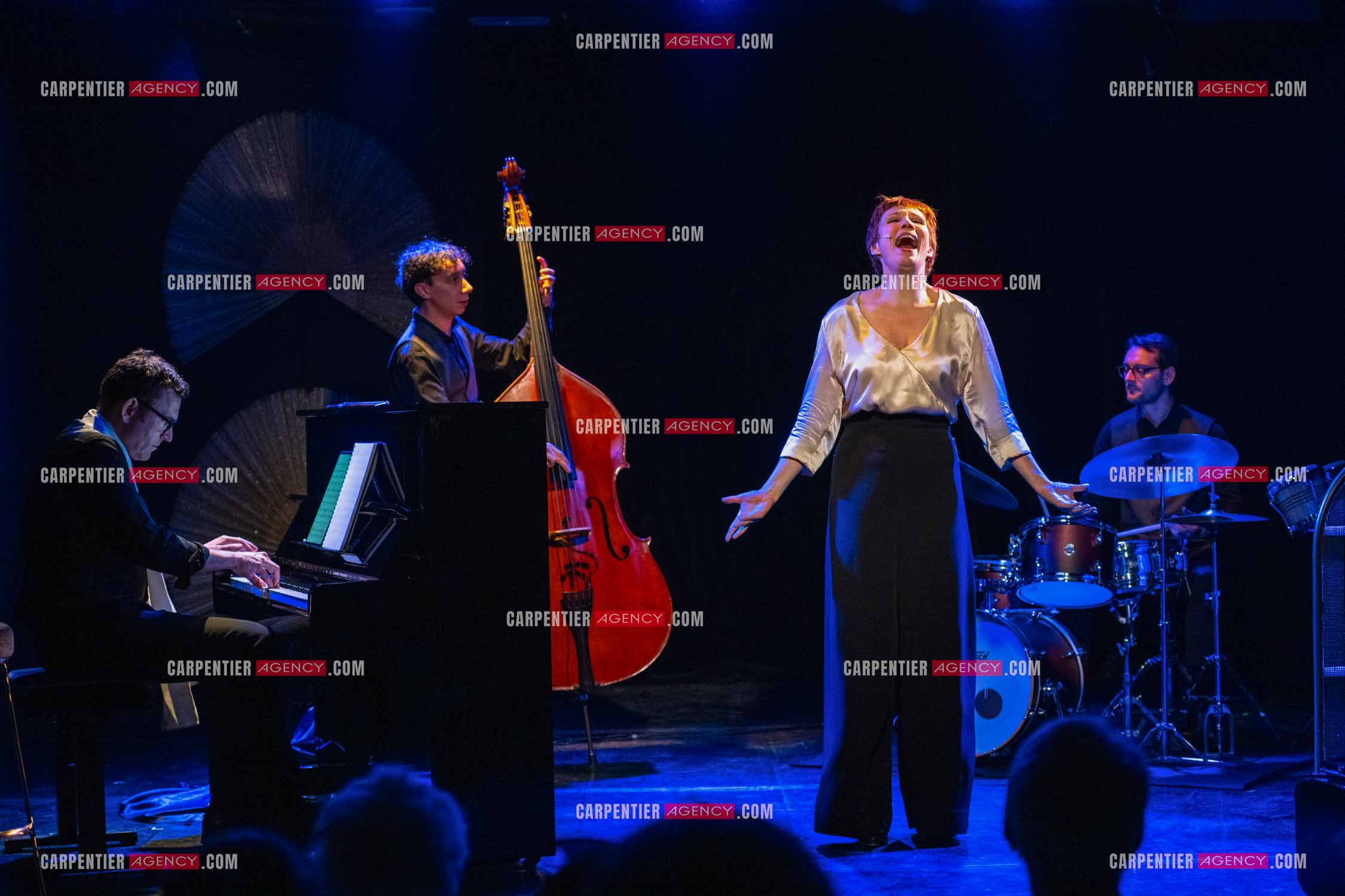 Spectacle musical racontant la vie de Monsieur Cole Porter. La chanteuse Isabelle Georges dans le rôle d'une Linda accompagnée d'un trio jazzy ( piano, contrebasse et batterie ).  ( Exclusif )