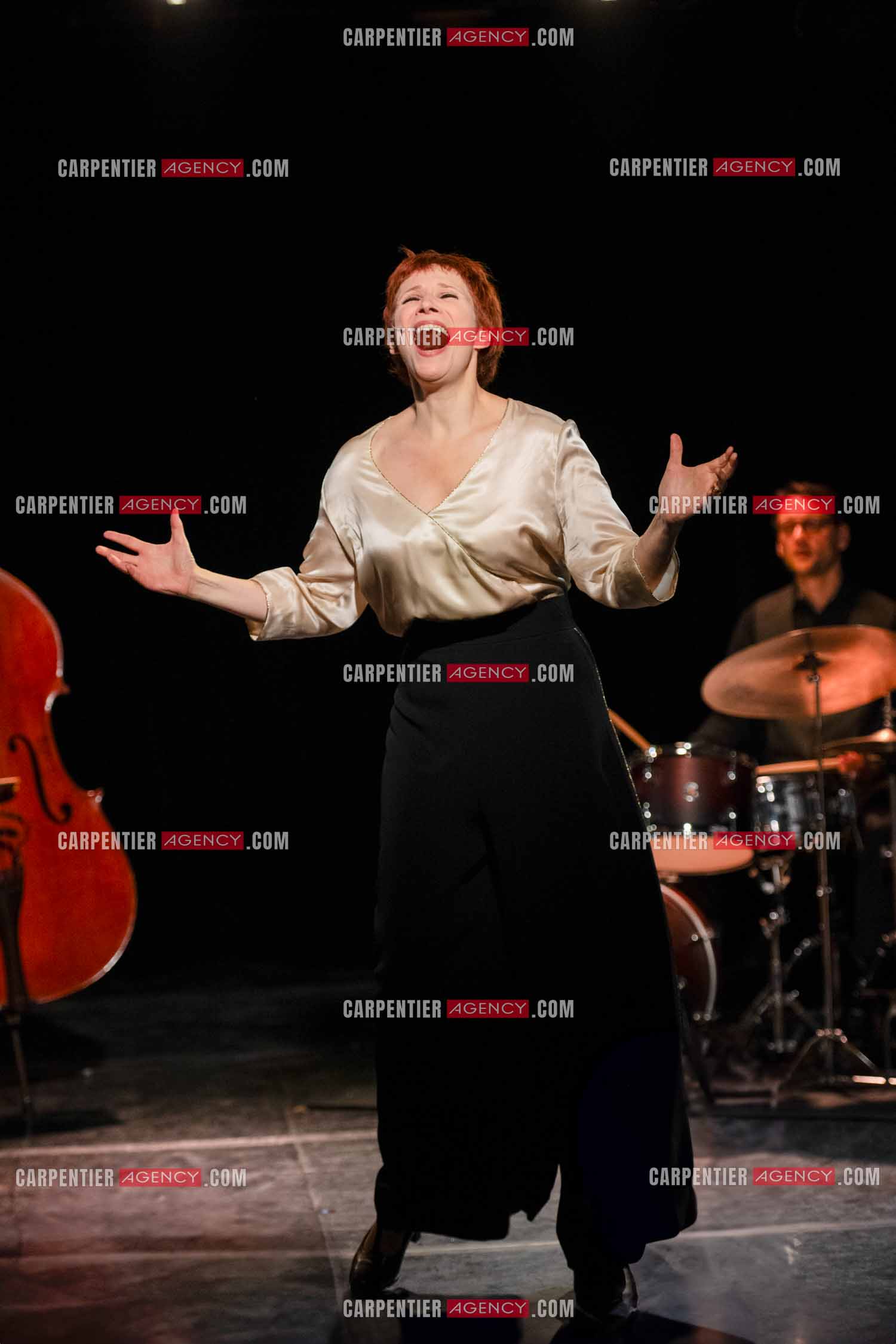 Spectacle musical racontant la vie de Monsieur Cole Porter. La chanteuse Isabelle Georges dans le rôle d'une Linda accompagnée d'un trio jazzy ( piano, contrebasse et batterie ).  ( Exclusif )