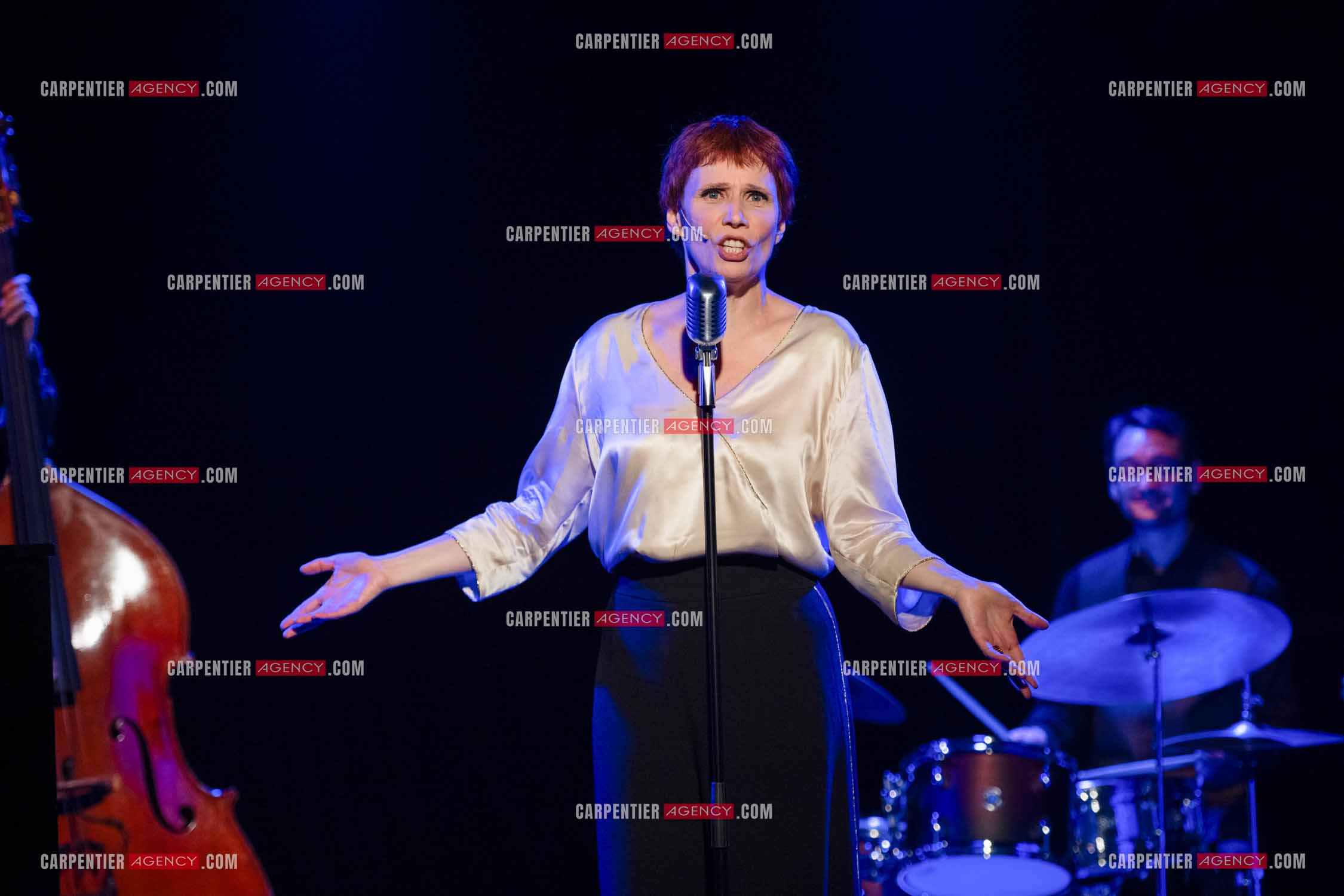 Spectacle musical racontant la vie de Monsieur Cole Porter. La chanteuse Isabelle Georges dans le rôle d'une Linda accompagnée d'un trio jazzy ( piano, contrebasse et batterie ).  ( Exclusif )