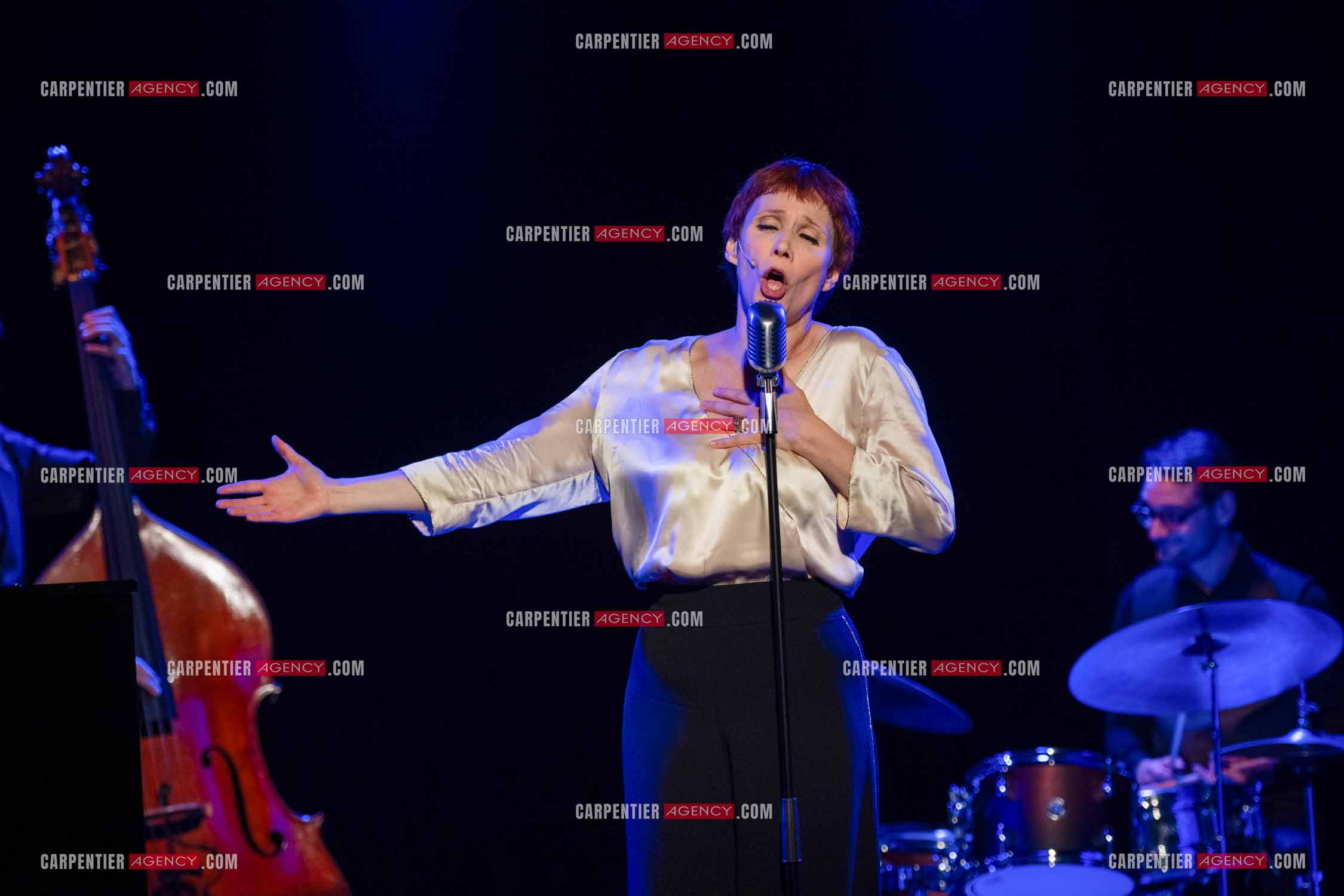 Spectacle musical racontant la vie de Monsieur Cole Porter. La chanteuse Isabelle Georges dans le rôle d'une Linda accompagnée d'un trio jazzy ( piano, contrebasse et batterie ).  ( Exclusif )