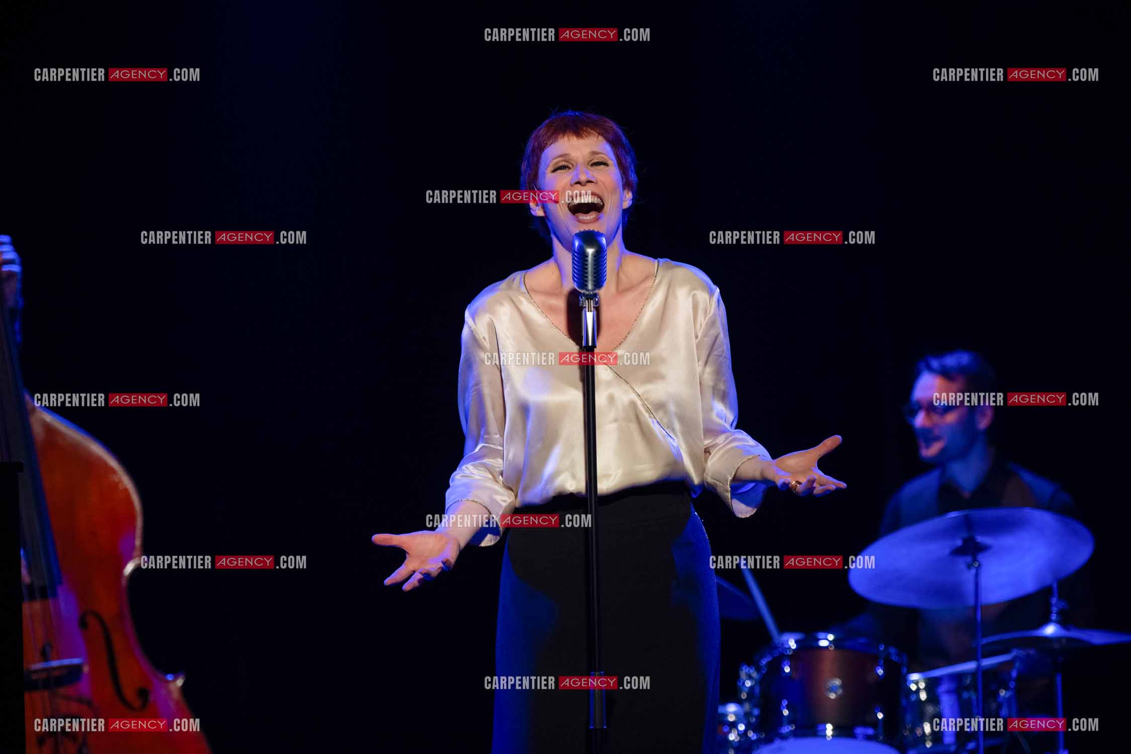 Spectacle musical racontant la vie de Monsieur Cole Porter. La chanteuse Isabelle Georges dans le rôle d'une Linda accompagnée d'un trio jazzy ( piano, contrebasse et batterie ).  ( Exclusif )