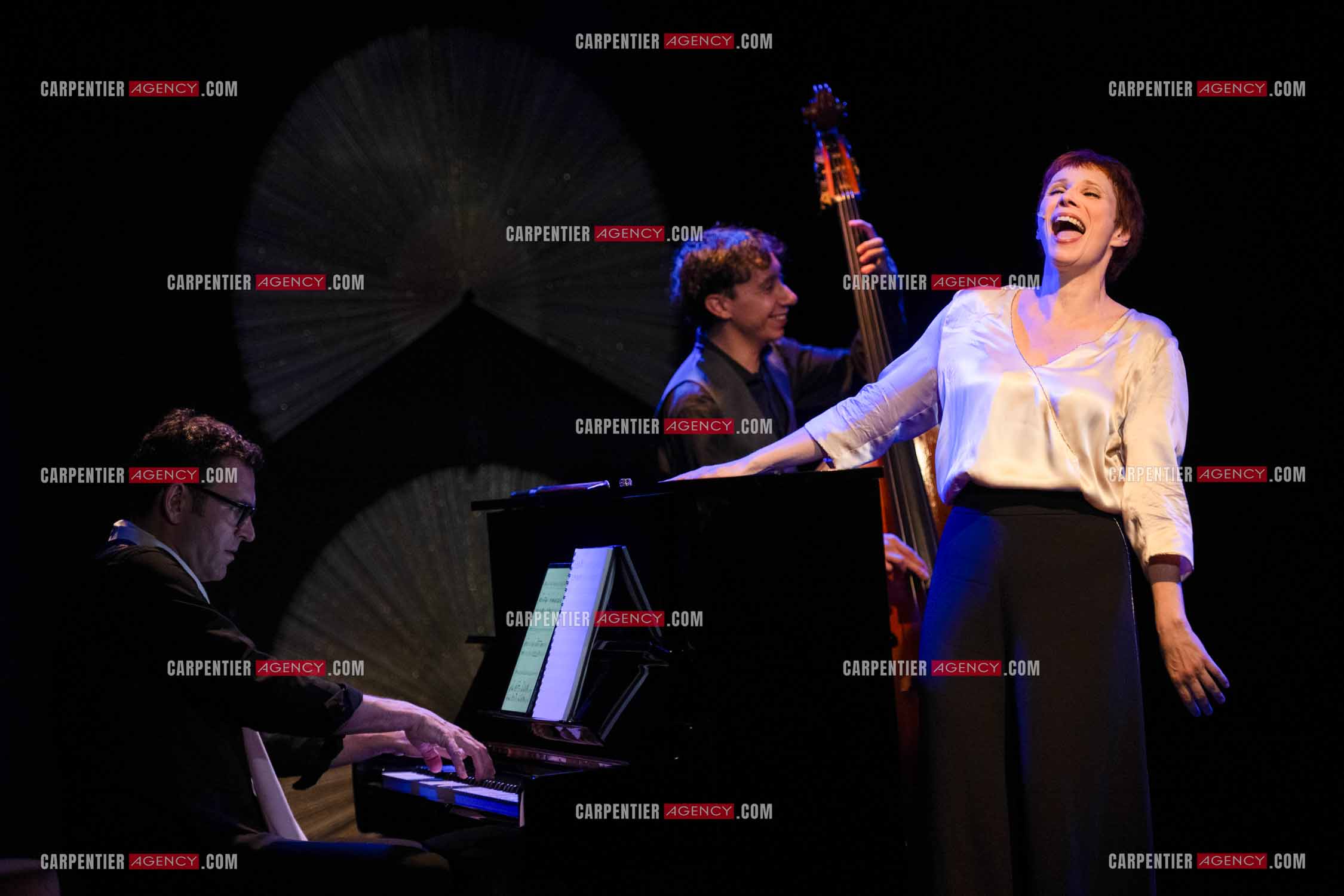 Spectacle musical racontant la vie de Monsieur Cole Porter. La chanteuse Isabelle Georges dans le rôle d'une Linda accompagnée d'un trio jazzy ( piano, contrebasse et batterie ).  ( Exclusif )