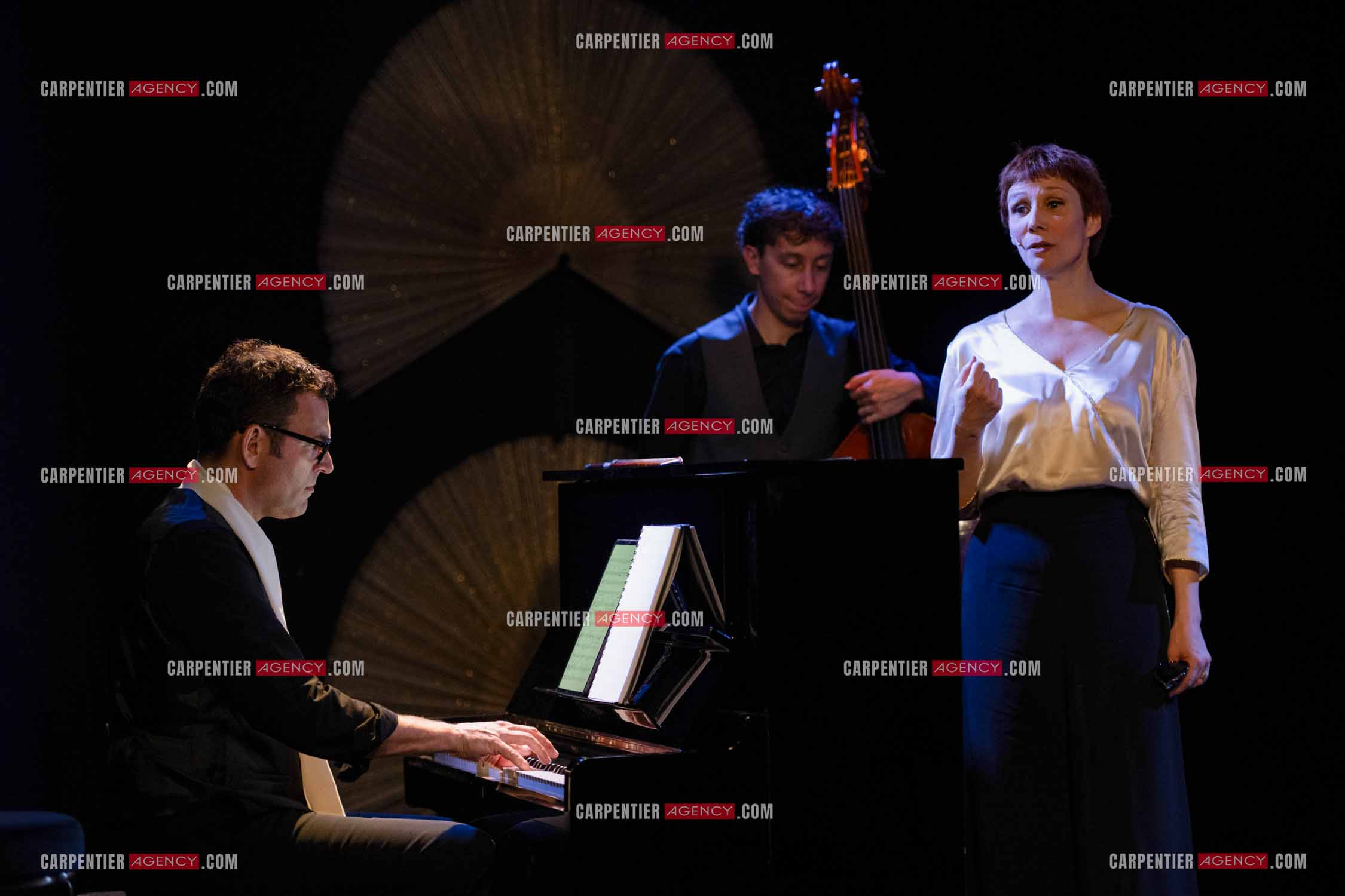 Spectacle musical racontant la vie de Monsieur Cole Porter. La chanteuse Isabelle Georges dans le rôle d'une Linda accompagnée d'un trio jazzy ( piano, contrebasse et batterie ).  ( Exclusif )