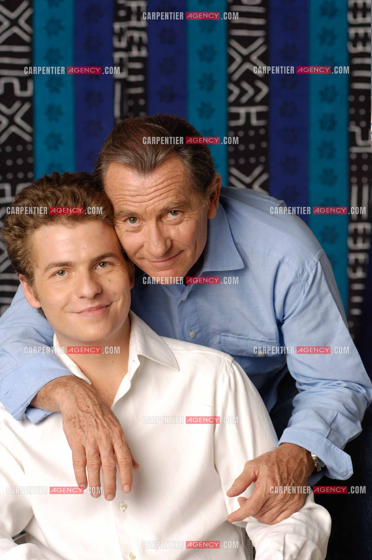 Le journaliste William Leymergie et son fils Gery Leymergie.     ( Exclusif )