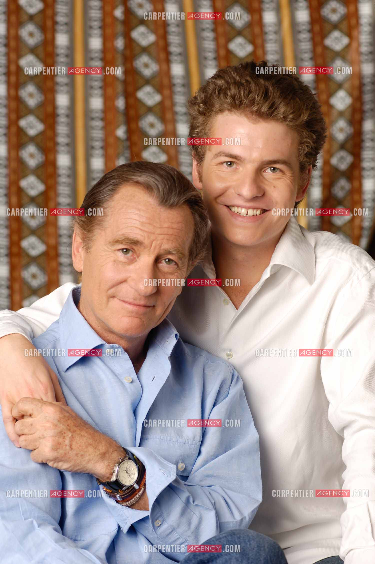 Le journaliste William Leymergie et son fils Gery Leymergie.     ( Exclusif )