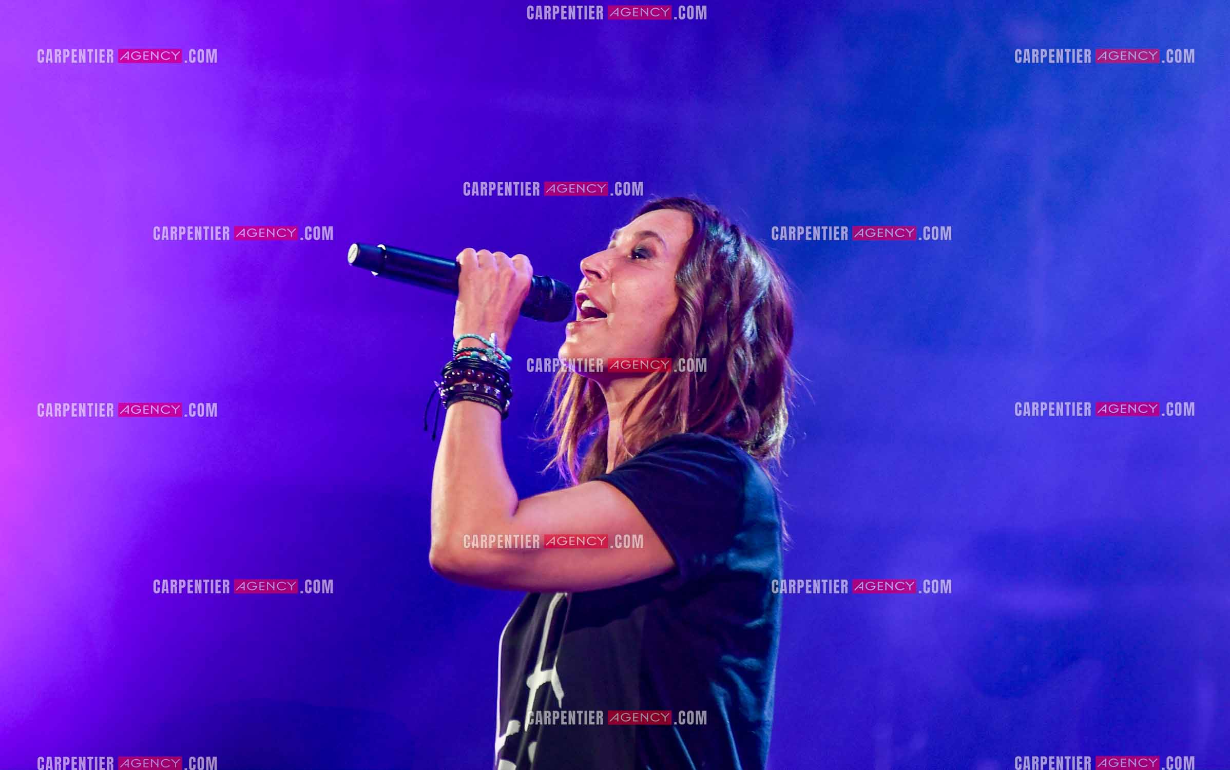 Concert au TRIANON “ POP-ROCK LIVE “ organisé par RTL2 le 05 Octobre 2018 à Paris. La chanteuse Zazie.    ( Exclusif )
