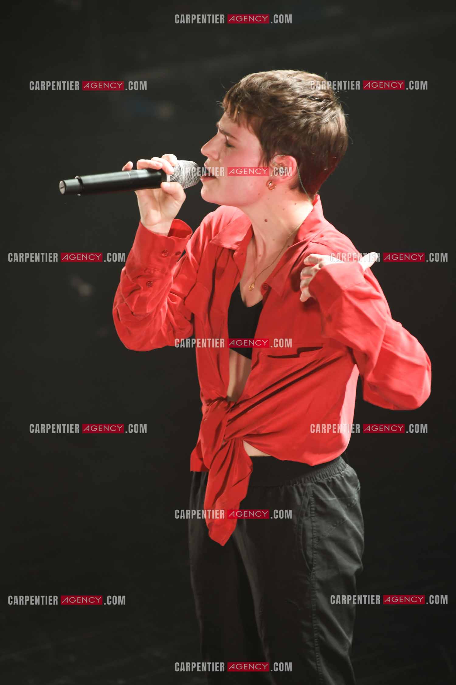 Concert au TRIANON “ POP-ROCK LIVE “ organisé par RTL2 le 05 Octobre 2018 à Paris. La chanteuse Christine and the Queens.   ( Exclusif )
