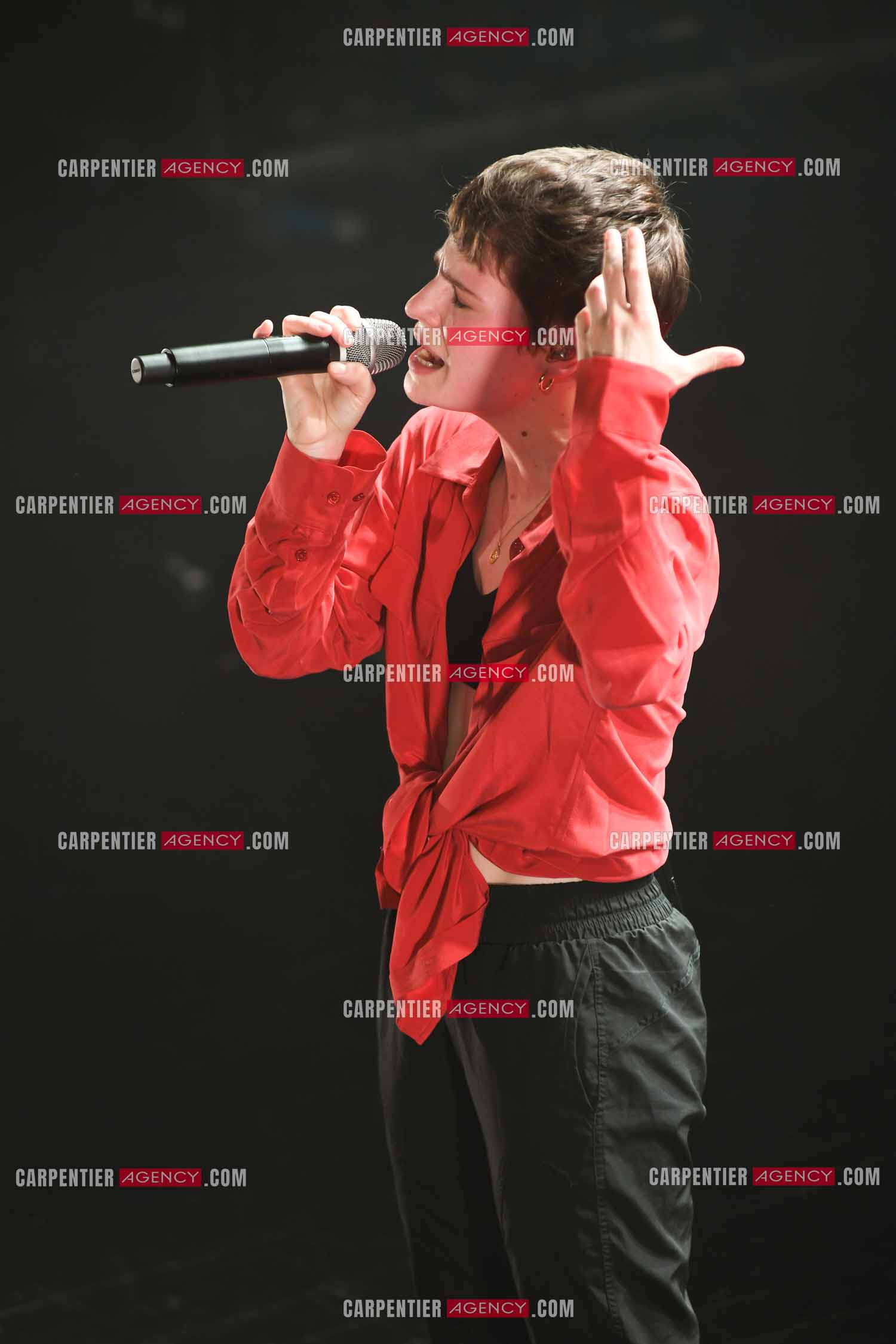 Concert au TRIANON “ POP-ROCK LIVE “ organisé par RTL2 le 05 Octobre 2018 à Paris. La chanteuse Christine and the Queens.   ( Exclusif )