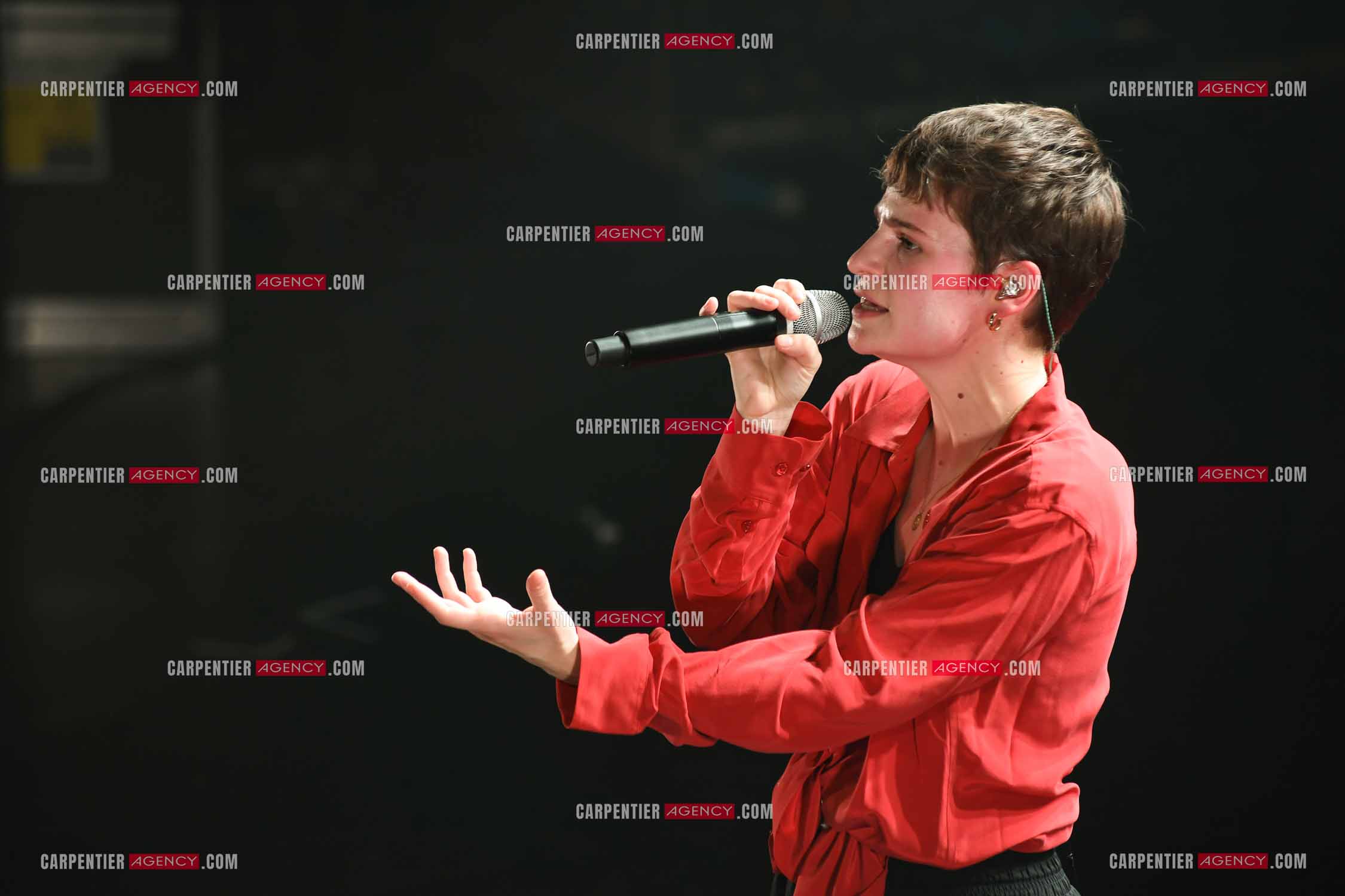 Concert au TRIANON “ POP-ROCK LIVE “ organisé par RTL2 le 05 Octobre 2018 à Paris. La chanteuse Christine and the Queens.   ( Exclusif )