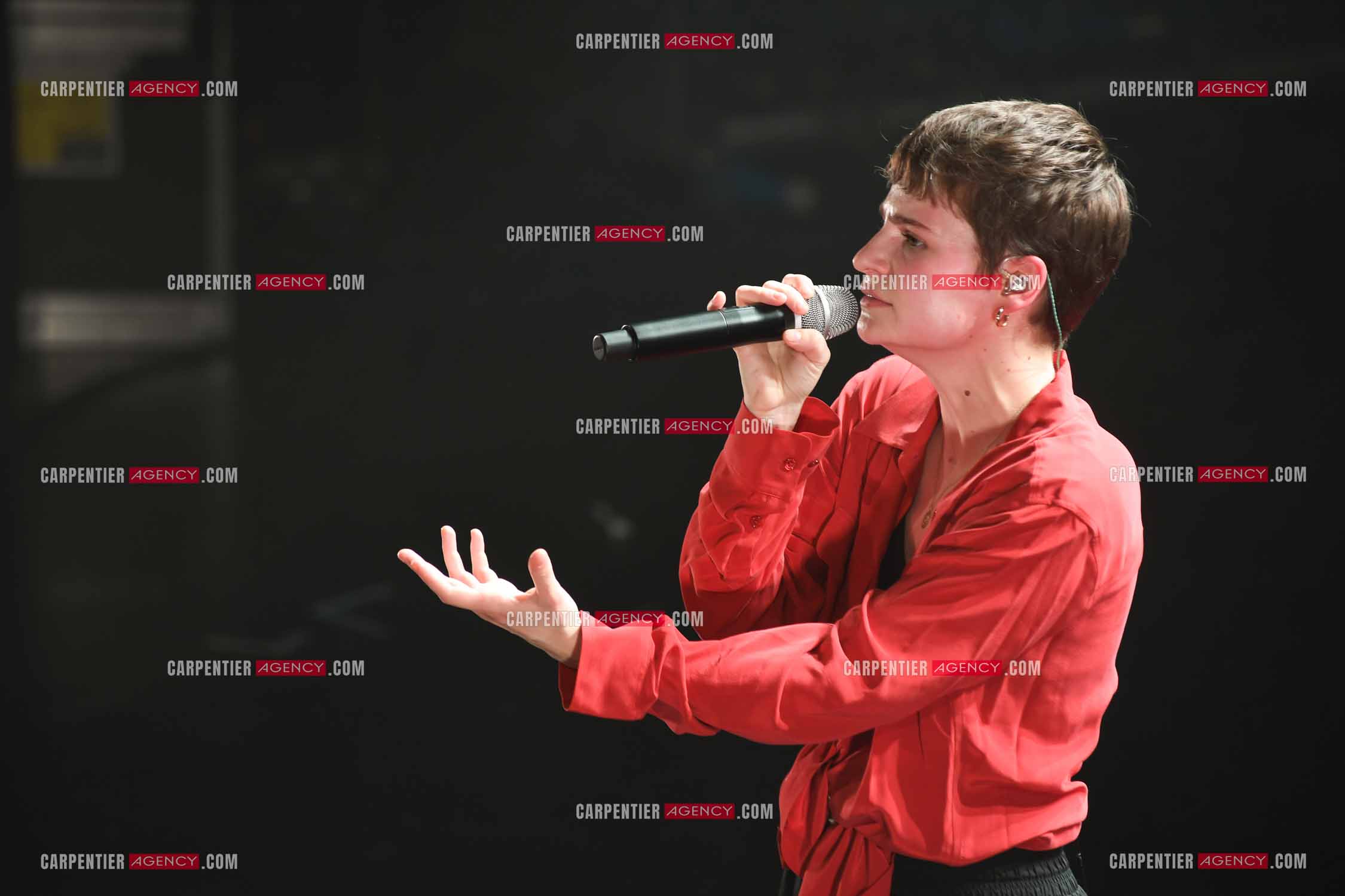 Concert au TRIANON “ POP-ROCK LIVE “ organisé par RTL2 le 05 Octobre 2018 à Paris. La chanteuse Christine and the Queens.   ( Exclusif )