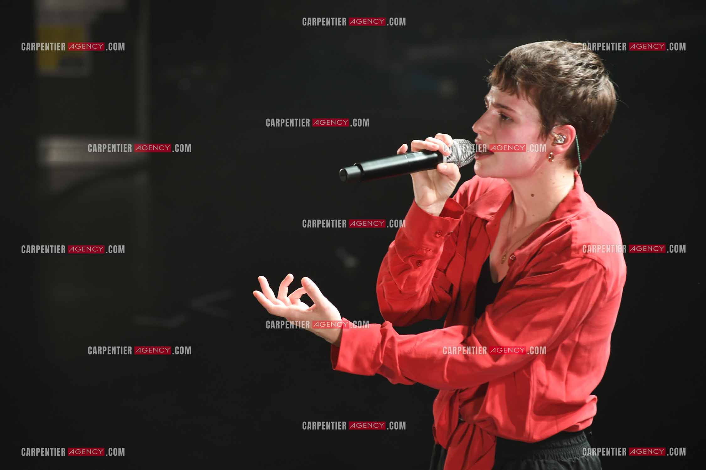 Concert au TRIANON “ POP-ROCK LIVE “ organisé par RTL2 le 05 Octobre 2018 à Paris. La chanteuse Christine and the Queens.   ( Exclusif )