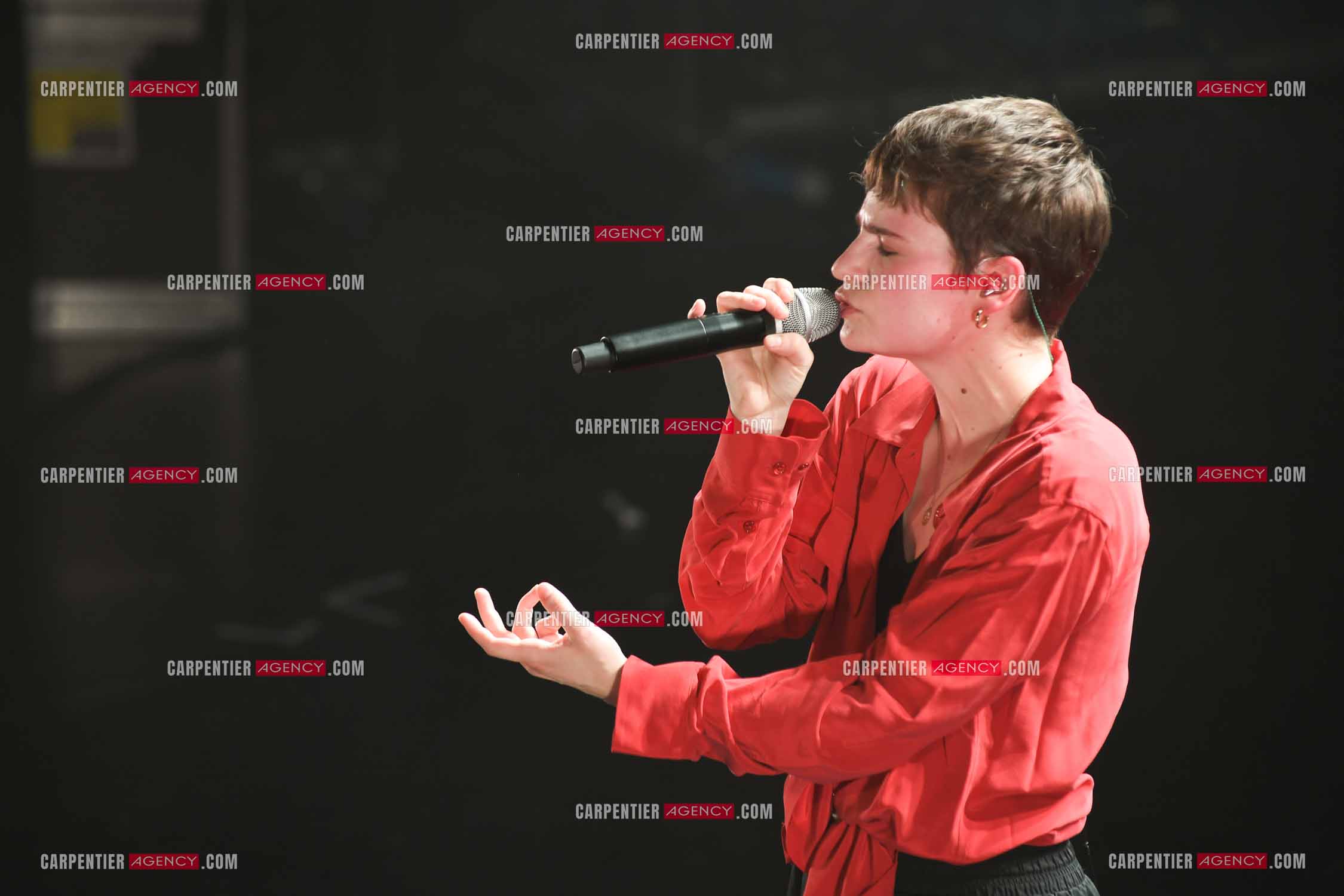 Concert au TRIANON “ POP-ROCK LIVE “ organisé par RTL2 le 05 Octobre 2018 à Paris. La chanteuse Christine and the Queens.   ( Exclusif )