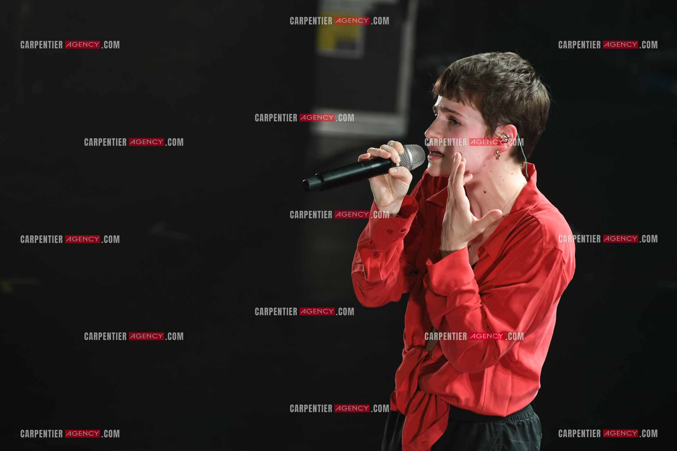 Concert au TRIANON “ POP-ROCK LIVE “ organisé par RTL2 le 05 Octobre 2018 à Paris. La chanteuse Christine and the Queens.   ( Exclusif )