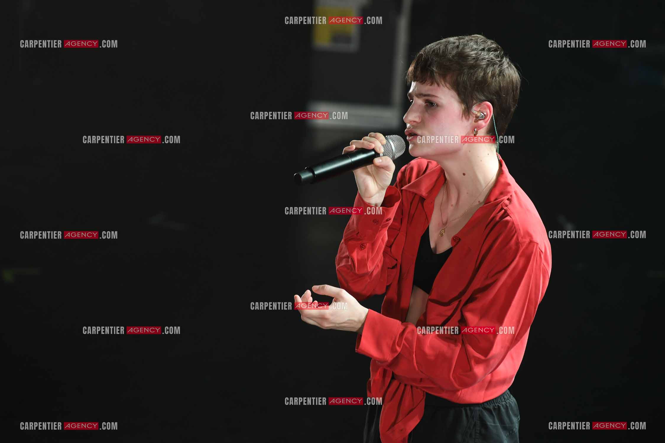 Concert au TRIANON “ POP-ROCK LIVE “ organisé par RTL2 le 05 Octobre 2018 à Paris. La chanteuse Christine and the Queens.   ( Exclusif )