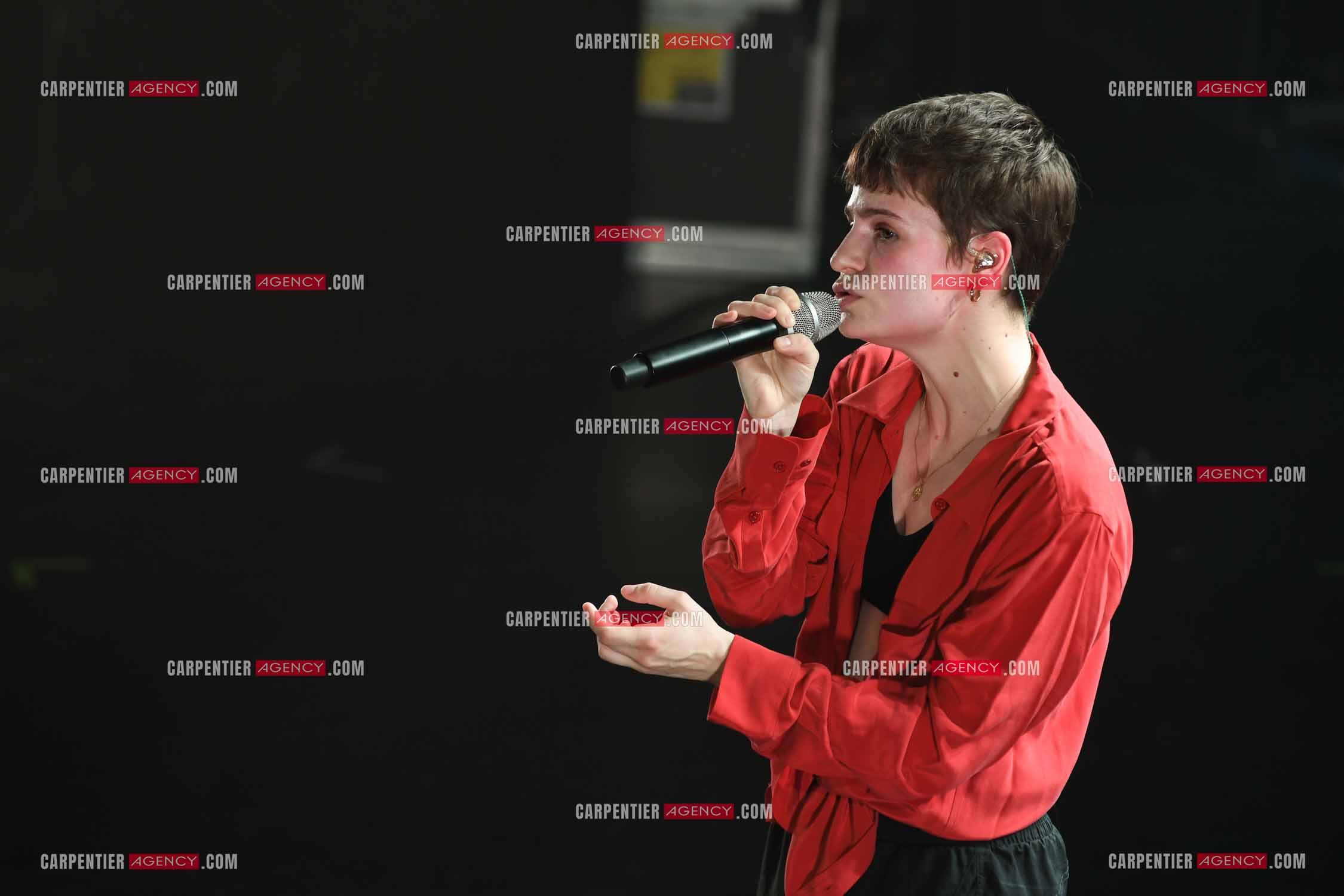 Concert au TRIANON “ POP-ROCK LIVE “ organisé par RTL2 le 05 Octobre 2018 à Paris. La chanteuse Christine and the Queens.   ( Exclusif )