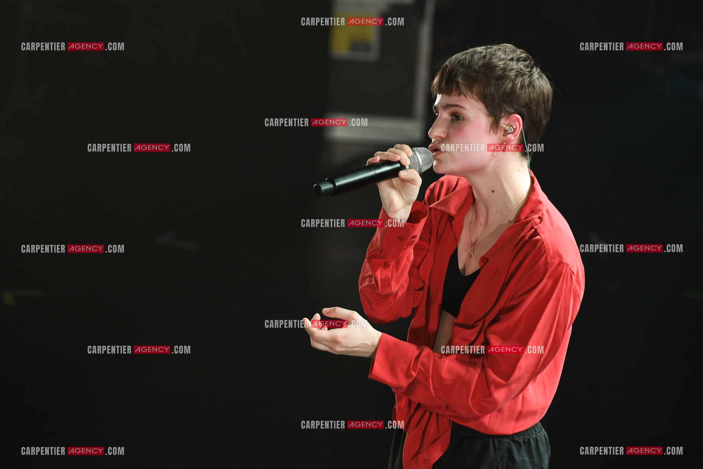 Concert au TRIANON “ POP-ROCK LIVE “ organisé par RTL2 le 05 Octobre 2018 à Paris. La chanteuse Christine and the Queens.   ( Exclusif )