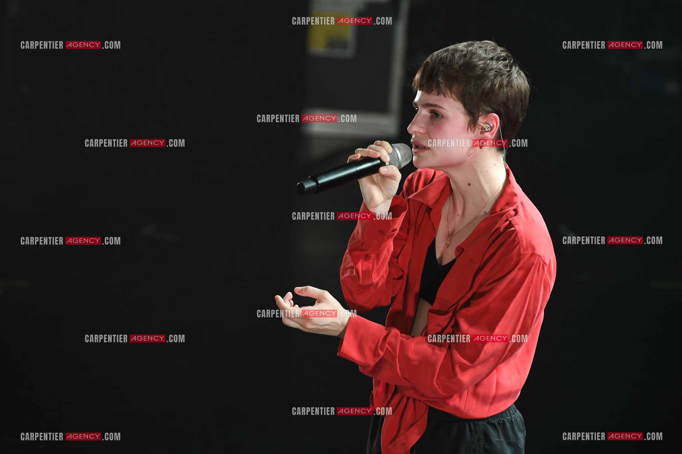 Concert au TRIANON “ POP-ROCK LIVE “ organisé par RTL2 le 05 Octobre 2018 à Paris. La chanteuse Christine and the Queens.   ( Exclusif )