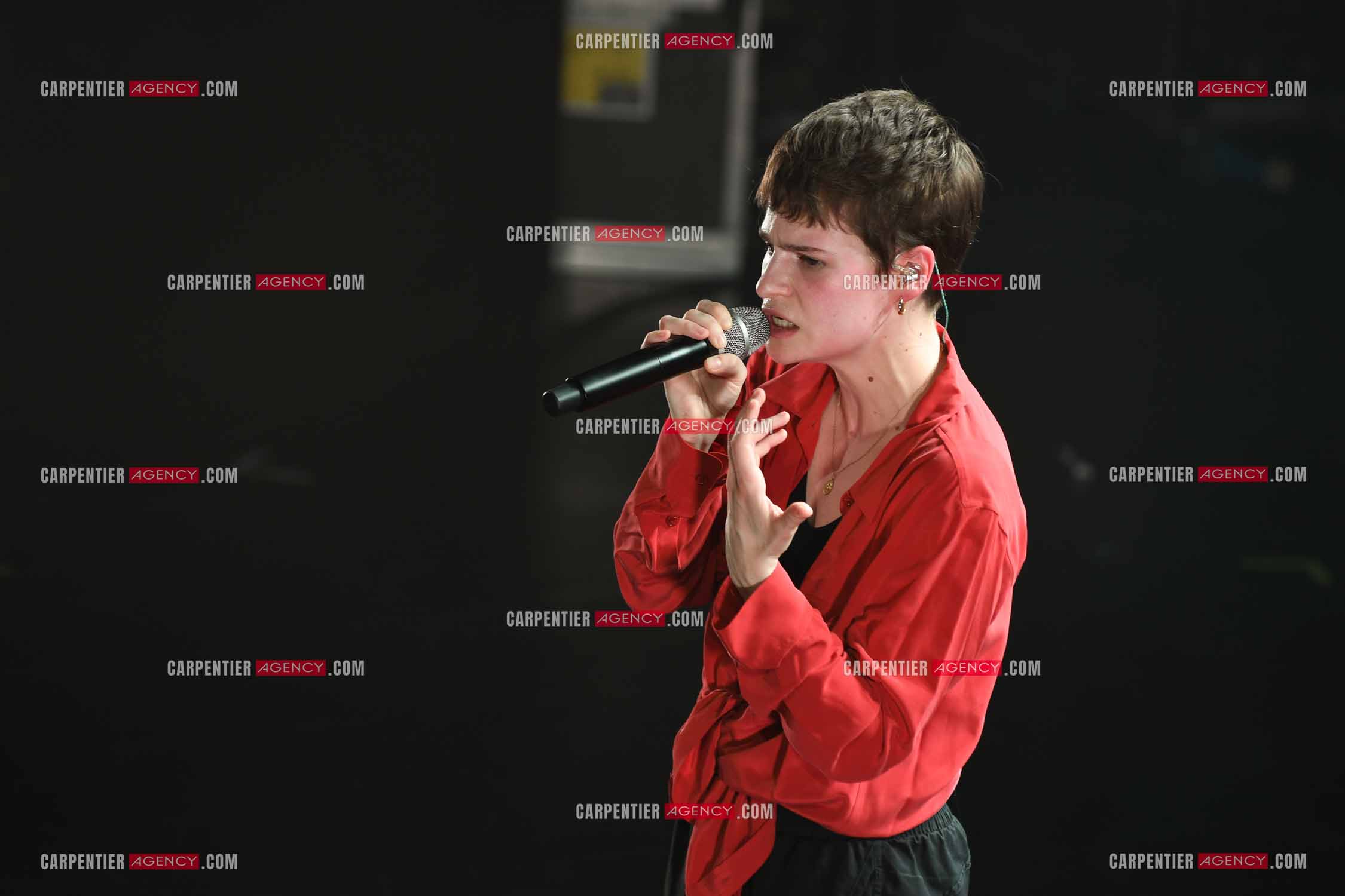 Concert au TRIANON “ POP-ROCK LIVE “ organisé par RTL2 le 05 Octobre 2018 à Paris. La chanteuse Christine and the Queens.   ( Exclusif )