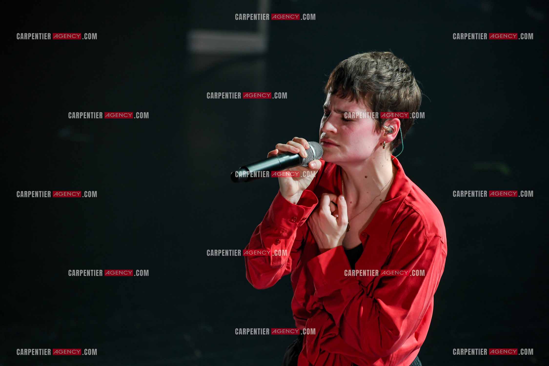 Concert au TRIANON “ POP-ROCK LIVE “ organisé par RTL2 le 05 Octobre 2018 à Paris. La chanteuse Christine and the Queens.   ( Exclusif )