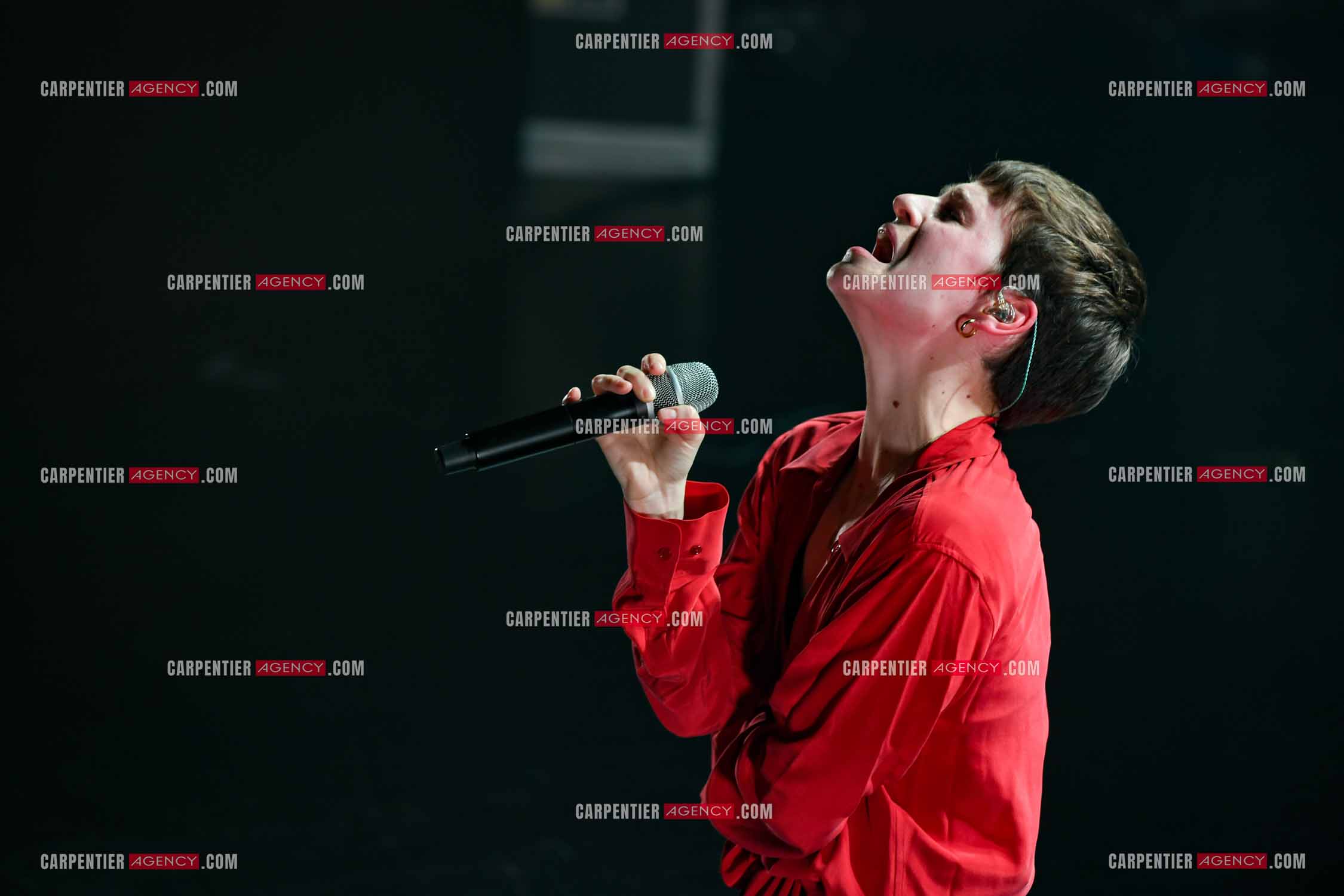 Concert au TRIANON “ POP-ROCK LIVE “ organisé par RTL2 le 05 Octobre 2018 à Paris. La chanteuse Christine and the Queens.   ( Exclusif )