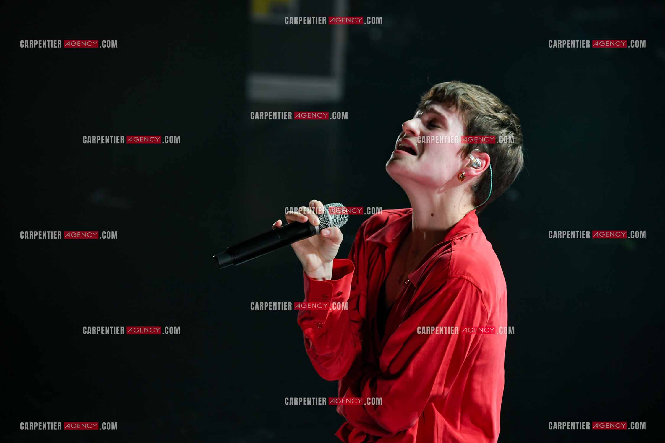 Concert au TRIANON “ POP-ROCK LIVE “ organisé par RTL2 le 05 Octobre 2018 à Paris. La chanteuse Christine and the Queens.   ( Exclusif )