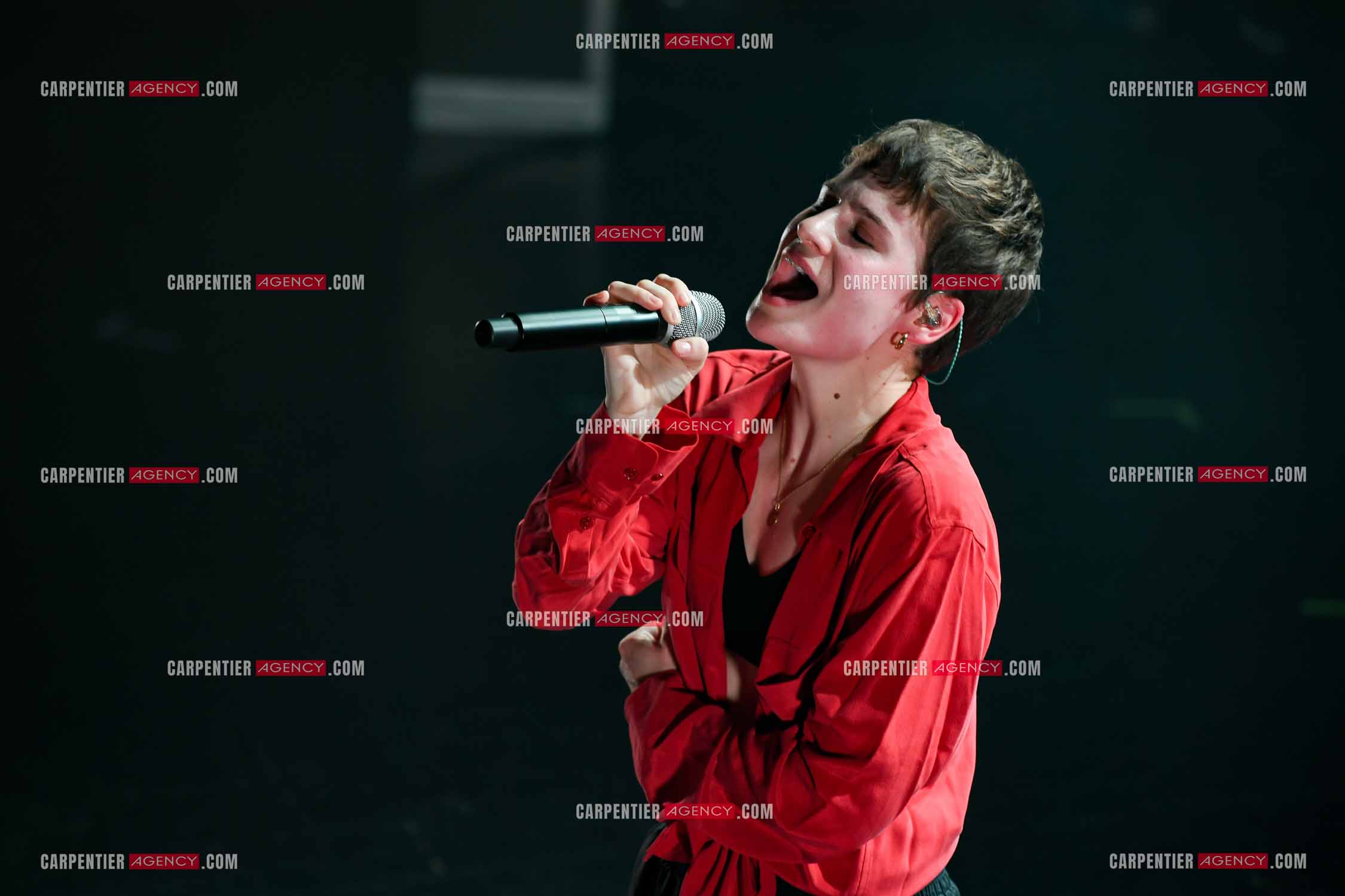 Concert au TRIANON “ POP-ROCK LIVE “ organisé par RTL2 le 05 Octobre 2018 à Paris. La chanteuse Christine and the Queens.   ( Exclusif )