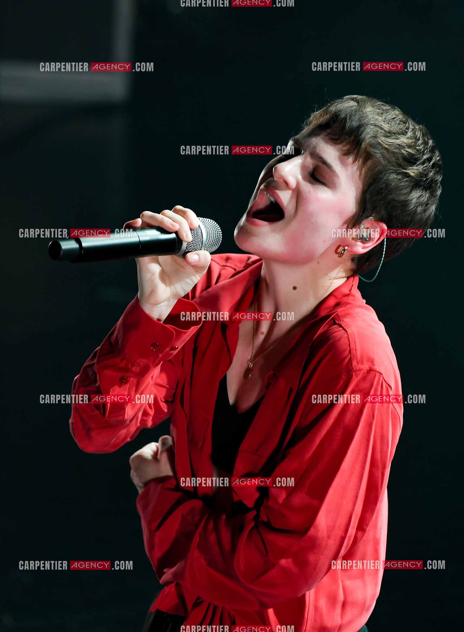 Concert au TRIANON “ POP-ROCK LIVE “ organisé par RTL2 le 05 Octobre 2018 à Paris. La chanteuse Christine and the Queens.   ( Exclusif )