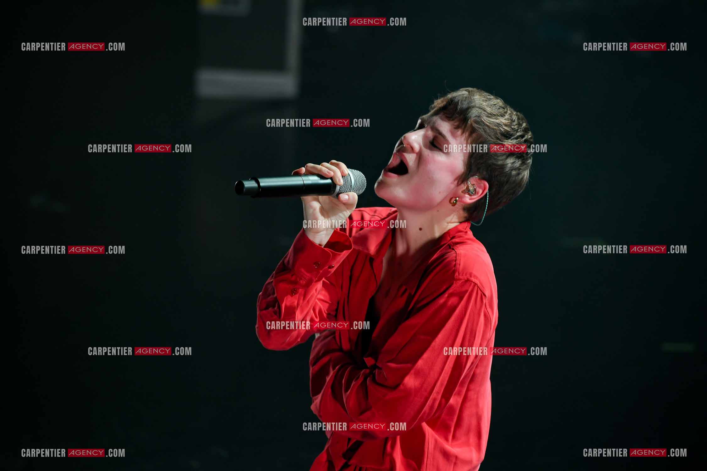 Concert au TRIANON “ POP-ROCK LIVE “ organisé par RTL2 le 05 Octobre 2018 à Paris. La chanteuse Christine and the Queens.   ( Exclusif )