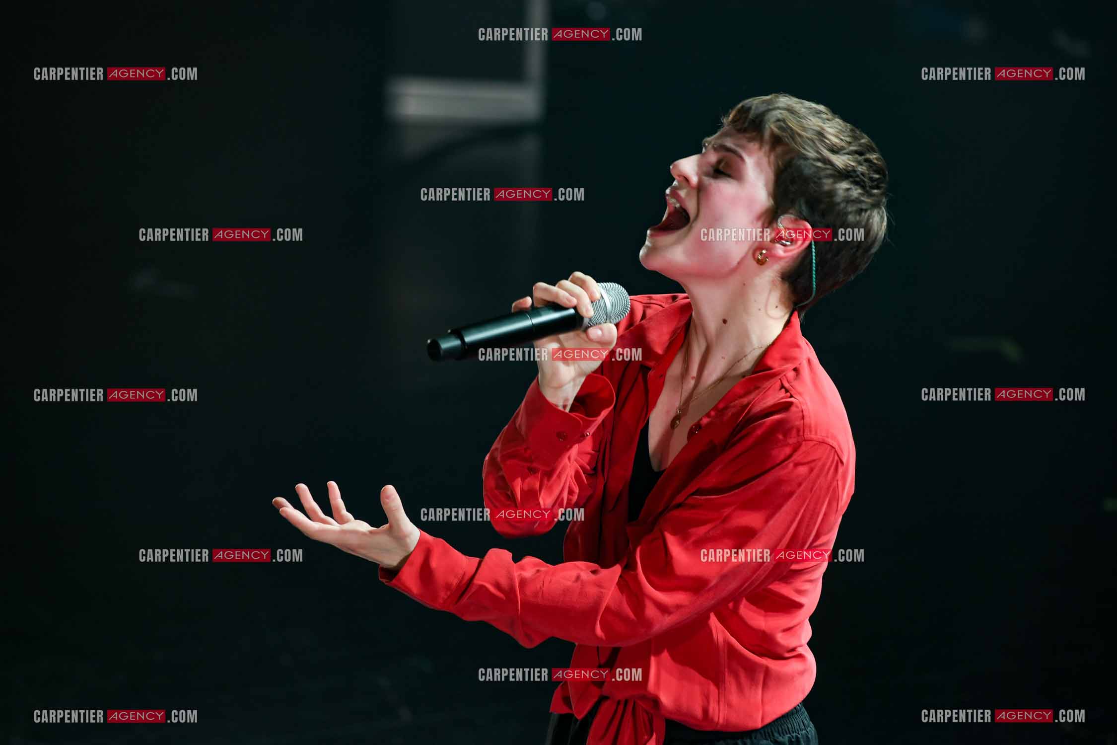 Concert au TRIANON “ POP-ROCK LIVE “ organisé par RTL2 le 05 Octobre 2018 à Paris. La chanteuse Christine and the Queens.   ( Exclusif )