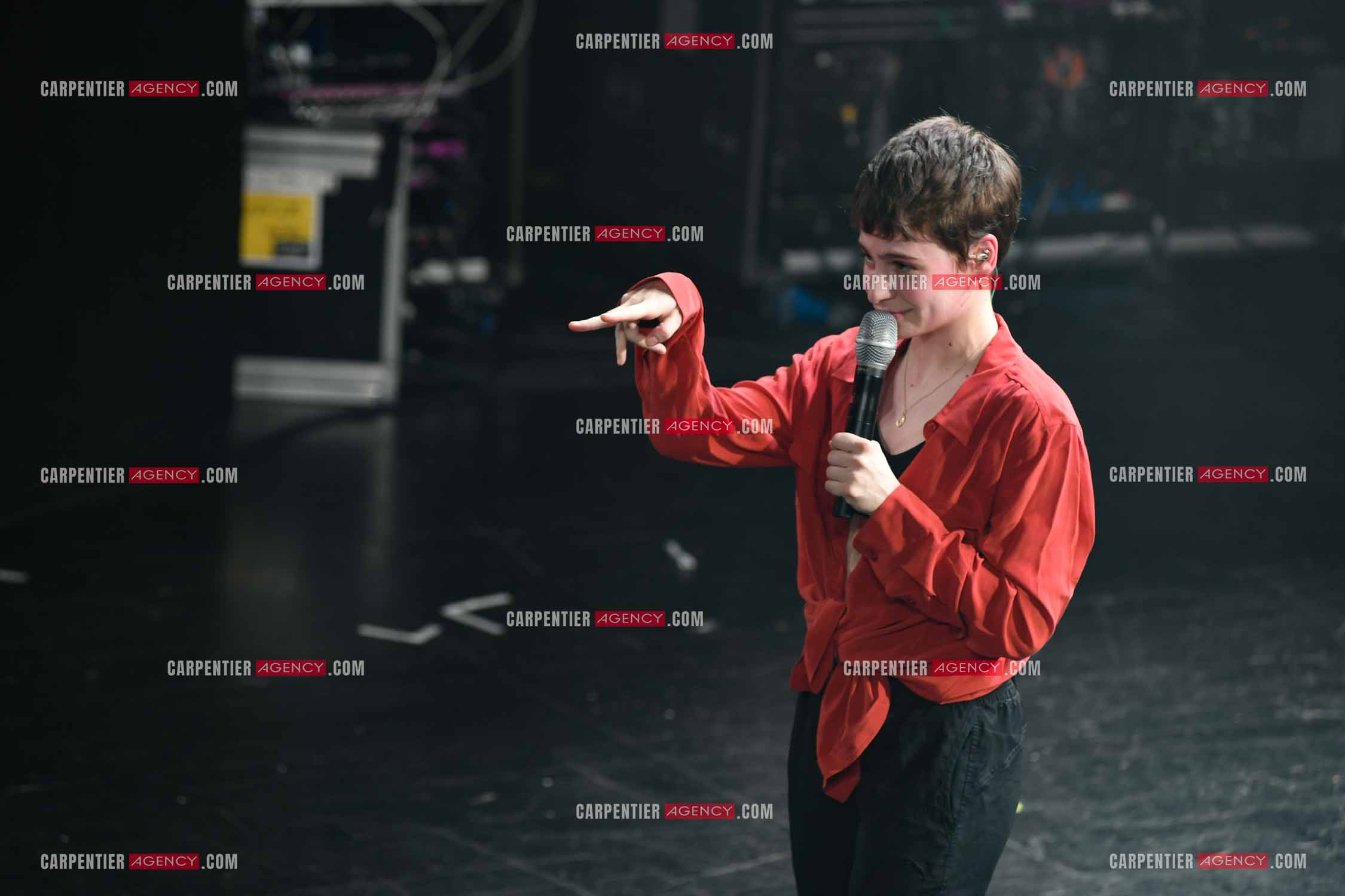 Concert au TRIANON “ POP-ROCK LIVE “ organisé par RTL2 le 05 Octobre 2018 à Paris. La chanteuse Christine and the Queens.   ( Exclusif )