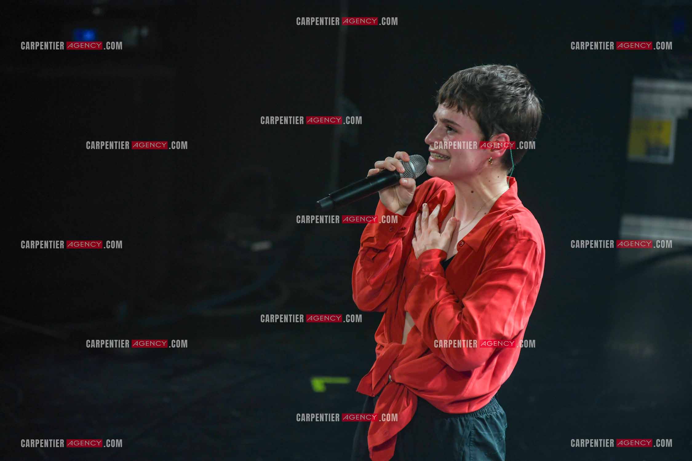 Concert au TRIANON “ POP-ROCK LIVE “ organisé par RTL2 le 05 Octobre 2018 à Paris. La chanteuse Christine and the Queens.   ( Exclusif )