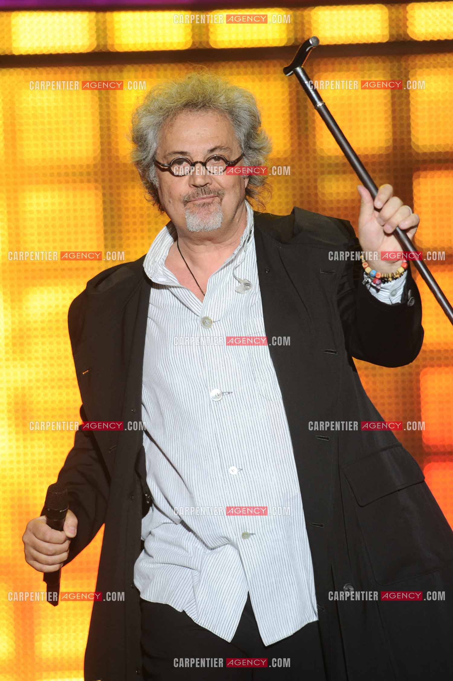 Patrick Hernandez lors de la tournee STARS80 au PALAIS DES SPORTS DE PARIS.