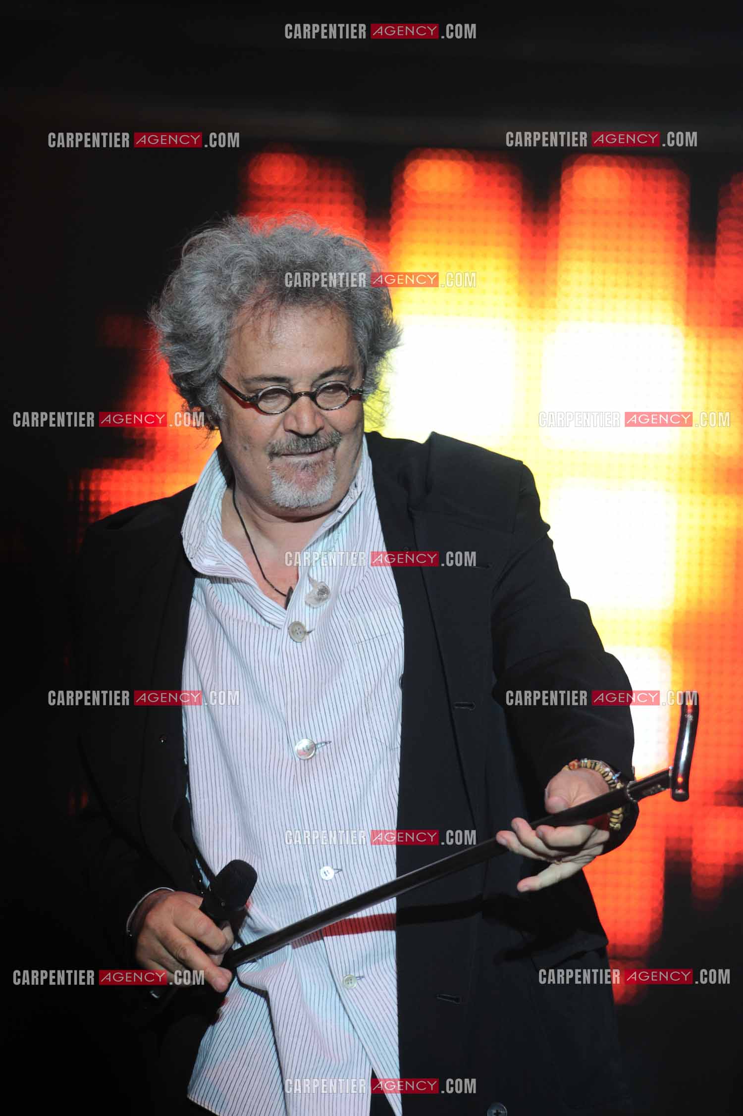 Patrick Hernandez lors de la tournee STARS80 au PALAIS DES SPORTS DE PARIS.