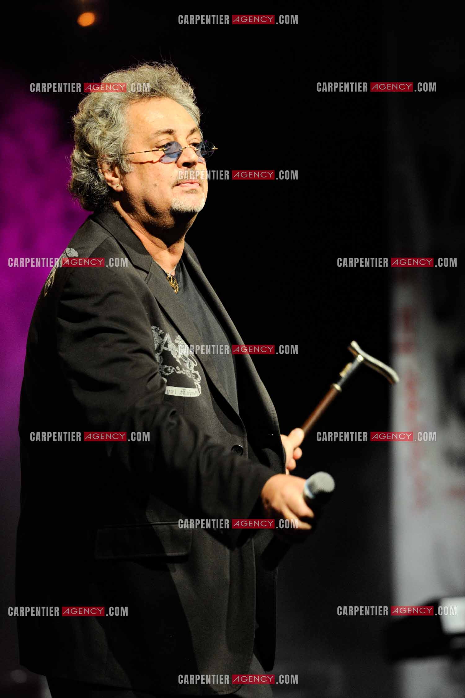 Le chanteur Patrick Hernandez en concert en 2011.  ( Exclusif )