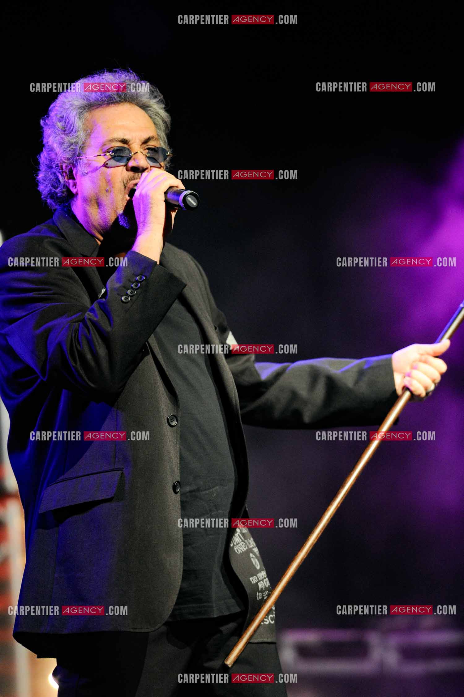 Le chanteur Patrick Hernandez en concert en 2011.  ( Exclusif )