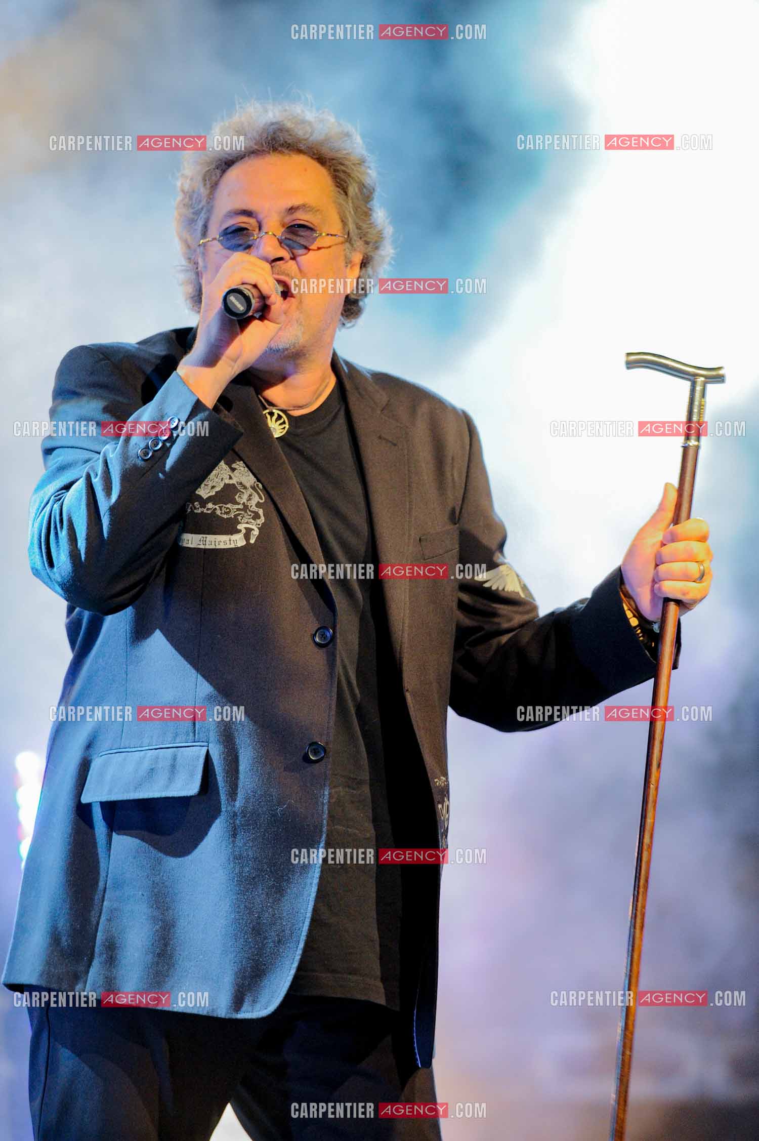 Le chanteur Patrick Hernandez en concert en 2011.  ( Exclusif )