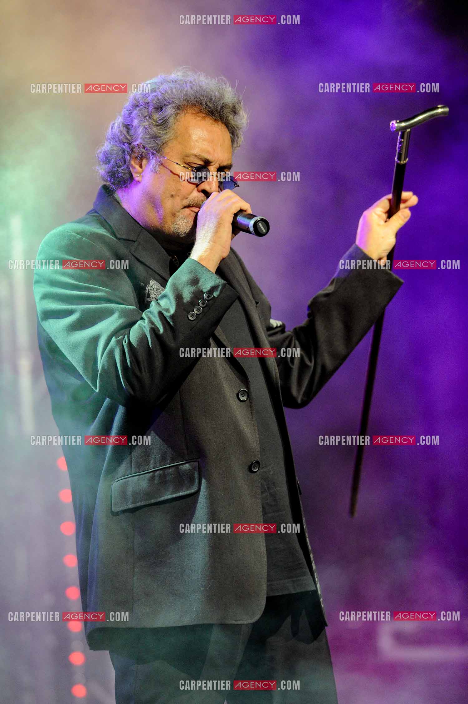 Le chanteur Patrick Hernandez en concert en 2011.  ( Exclusif )