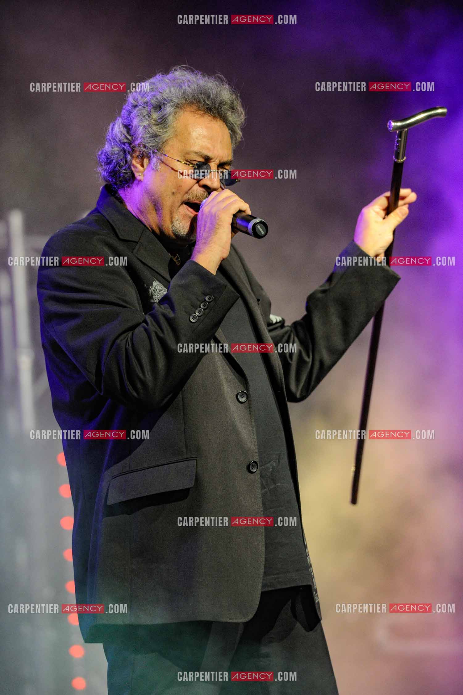 Le chanteur Patrick Hernandez en concert en 2011.  ( Exclusif )