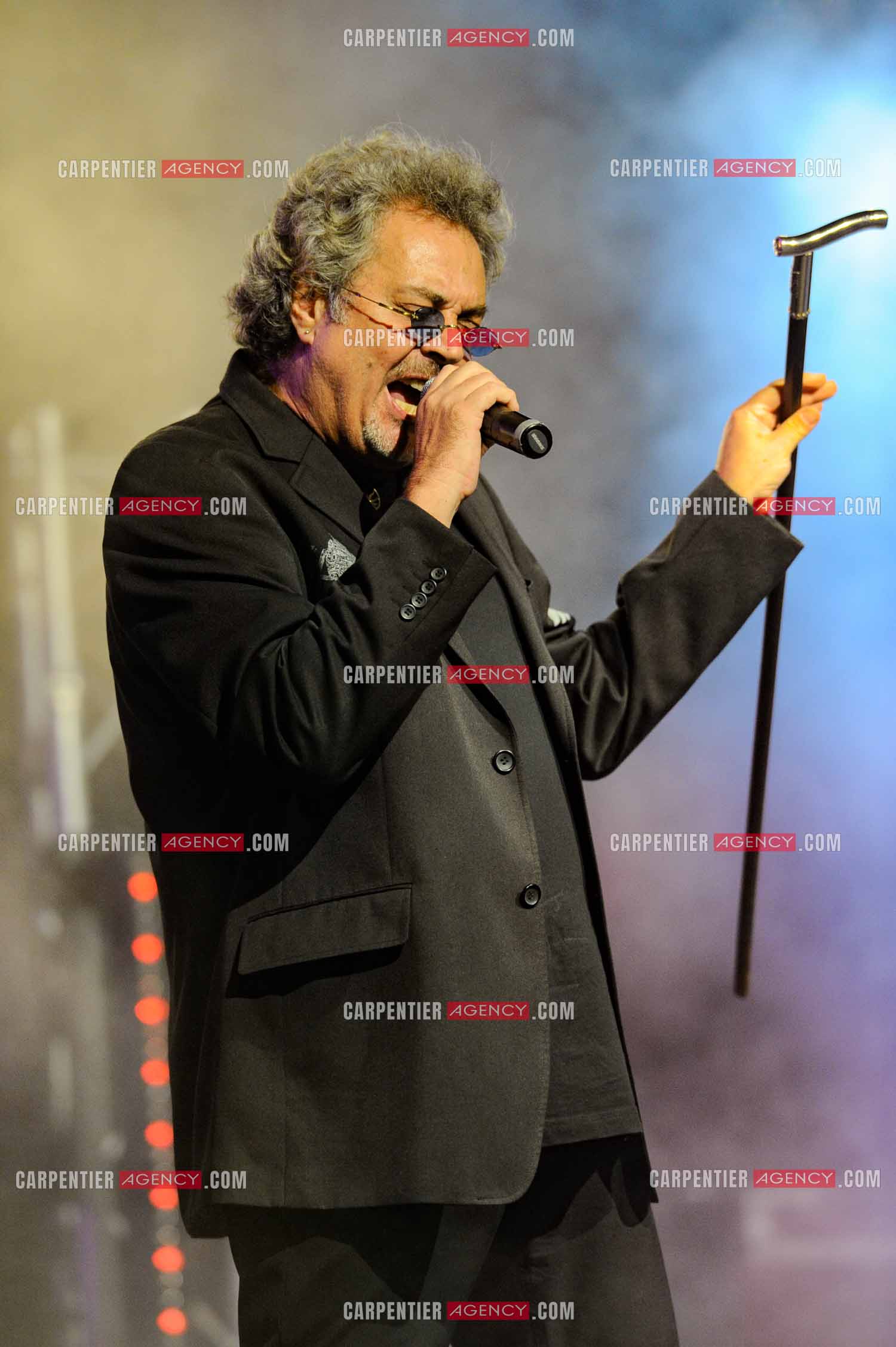 Le chanteur Patrick Hernandez en concert en 2011.  ( Exclusif )