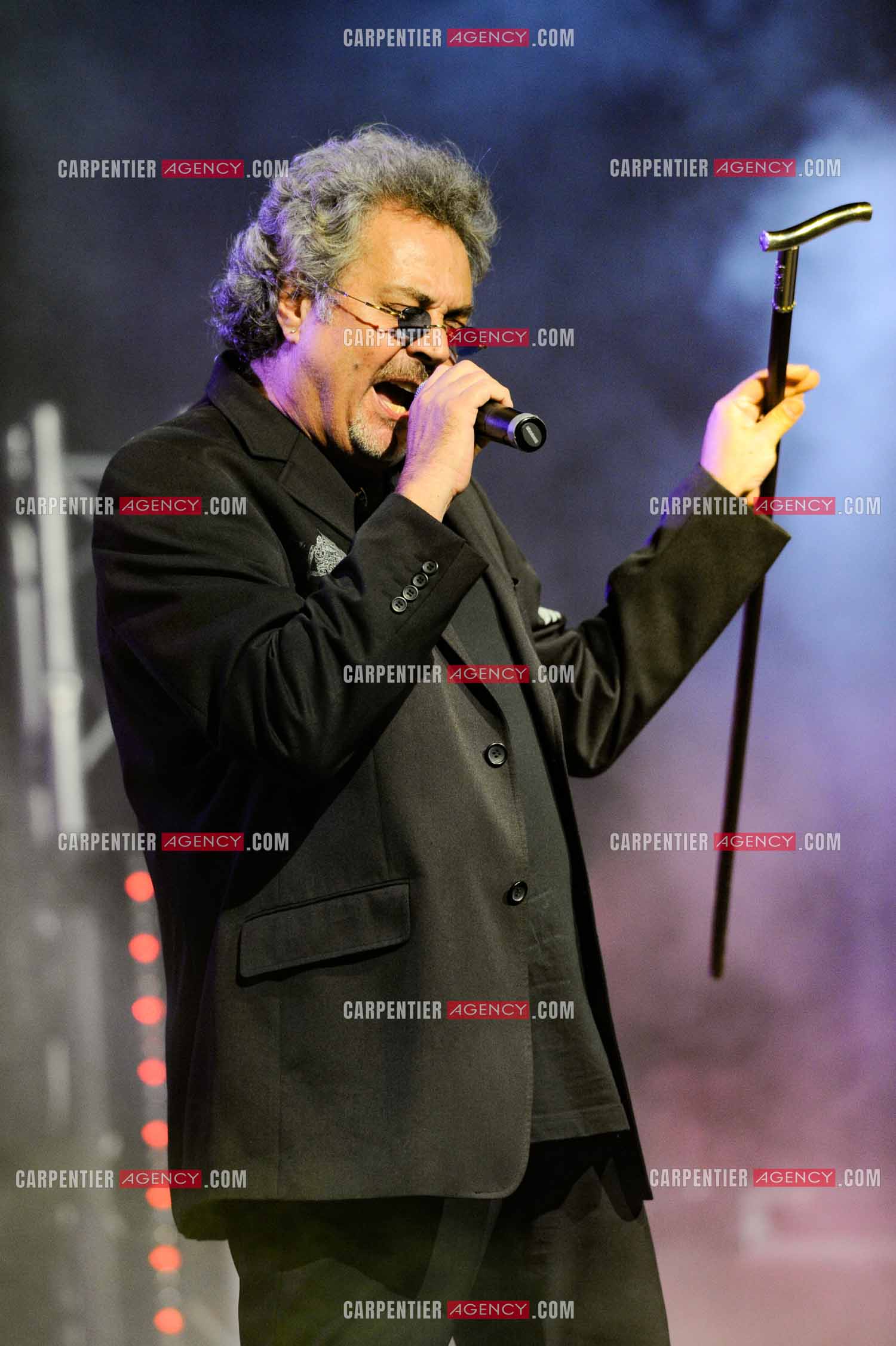 Le chanteur Patrick Hernandez en concert en 2011.  ( Exclusif )