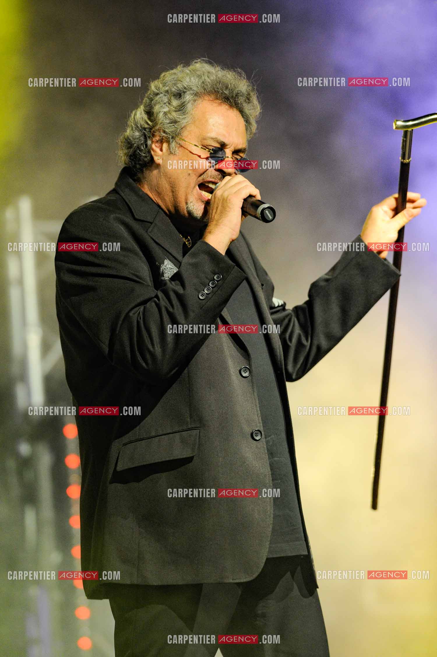 Le chanteur Patrick Hernandez en concert en 2011.  ( Exclusif )