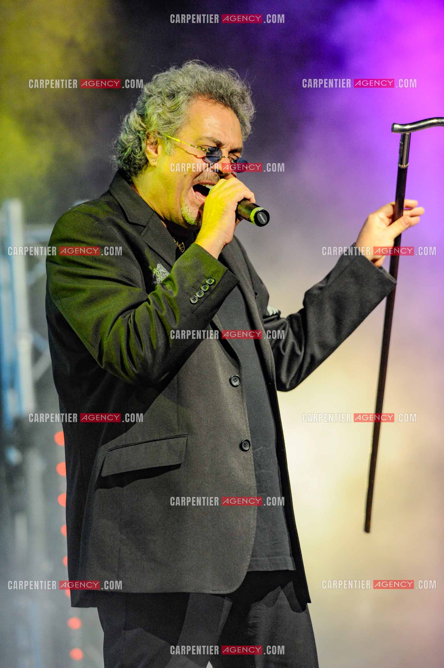 Le chanteur Patrick Hernandez en concert en 2011.  ( Exclusif )