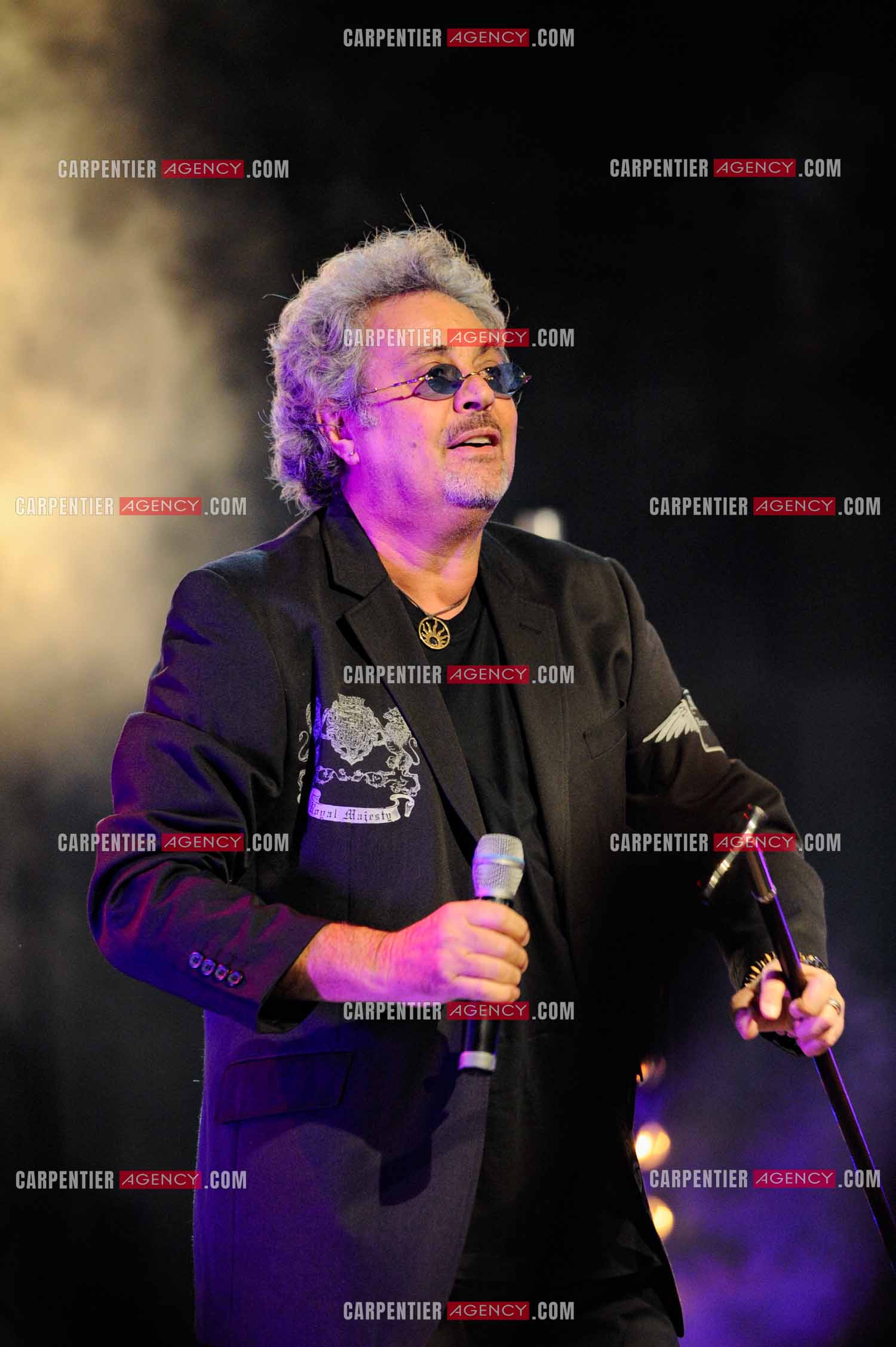 Le chanteur Patrick Hernandez en concert en 2011.  ( Exclusif )